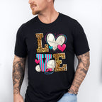 LOVE Leopard Design - Volleyball Unisex Crewneck T-Shirt Sweatshirt Hoodie