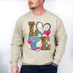 LOVE Leopard Design - Volleyball Unisex Crewneck T-Shirt Sweatshirt Hoodie