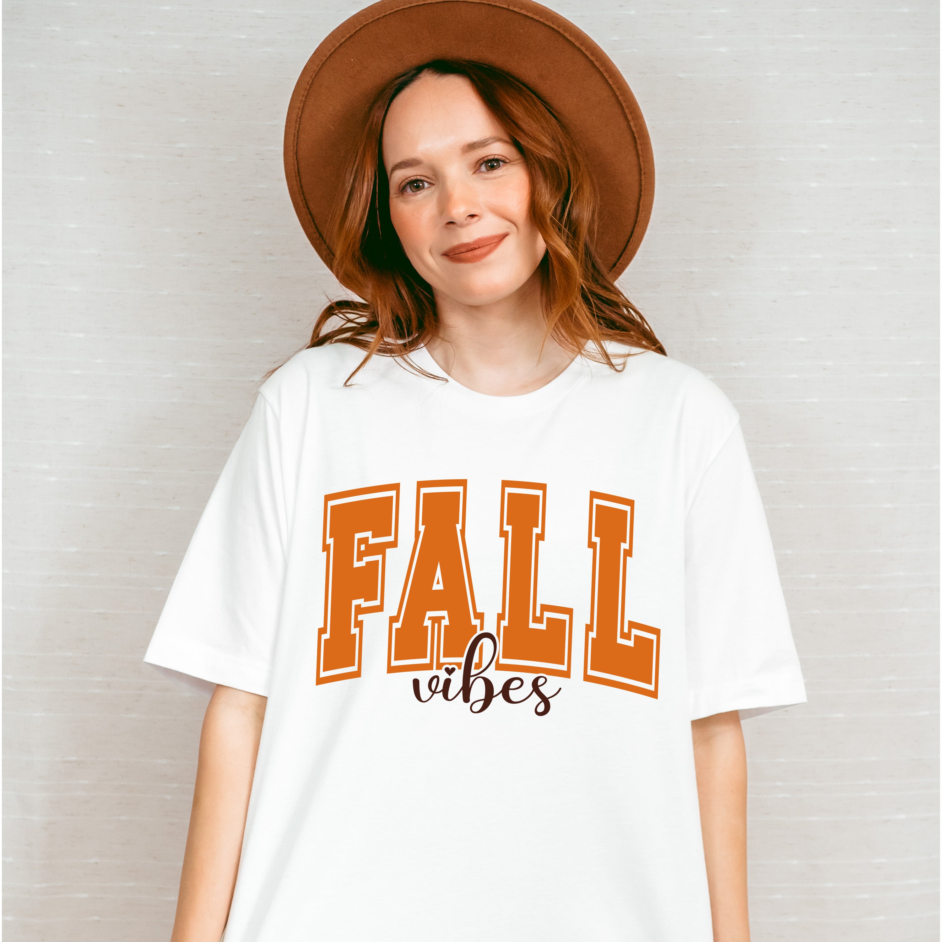 Orange FALL Vibes - Fall Unisex Crewneck T-Shirt Sweatshirt Hoodie