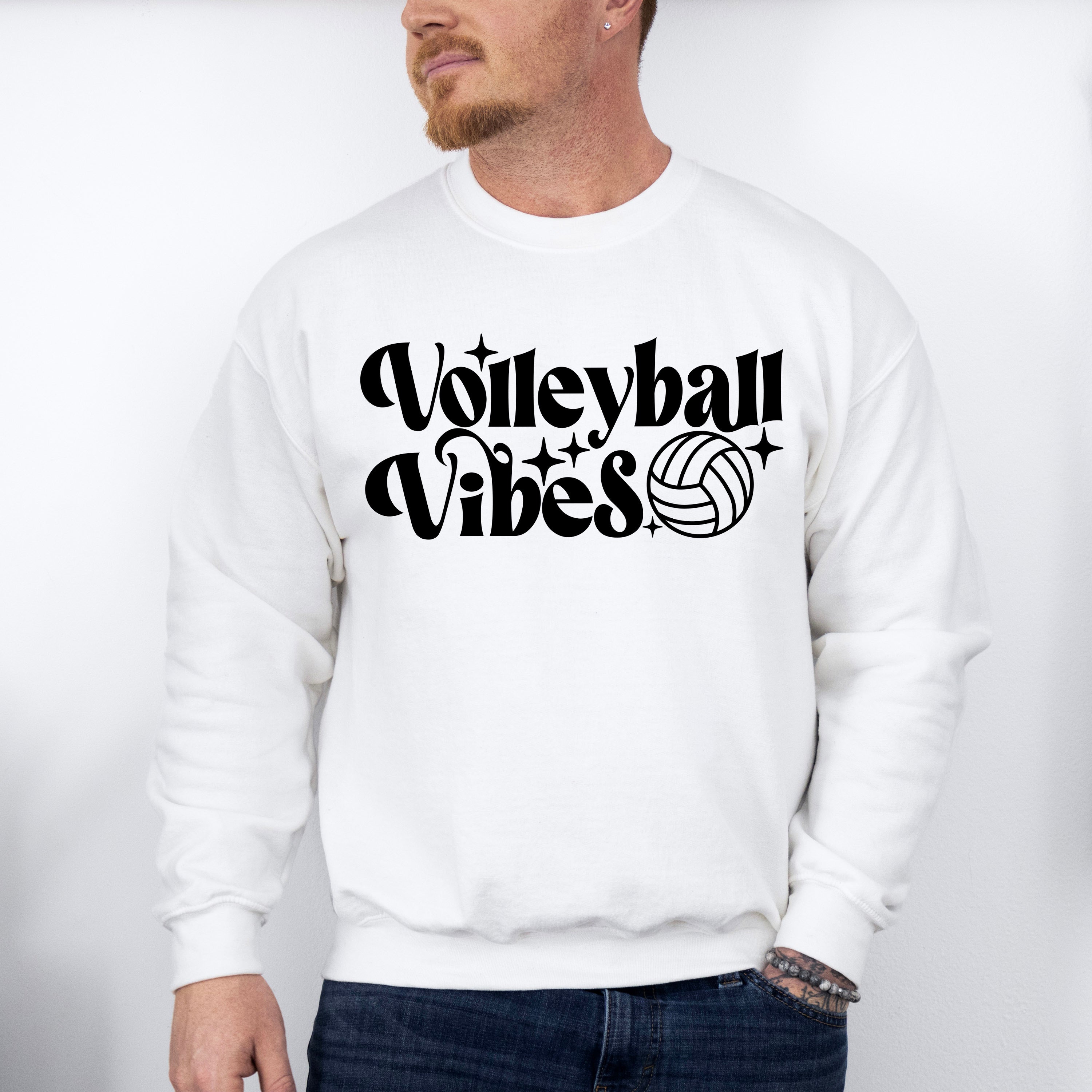Volleyball Vibes - Volleyball Unisex Crewneck T-Shirt Sweatshirt Hoodie