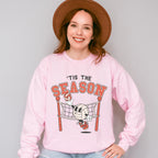 Tis The Season Volleyball Serving Design - Volleyball Unisex Crewneck T-Shirt Sweatshirt Hoodie