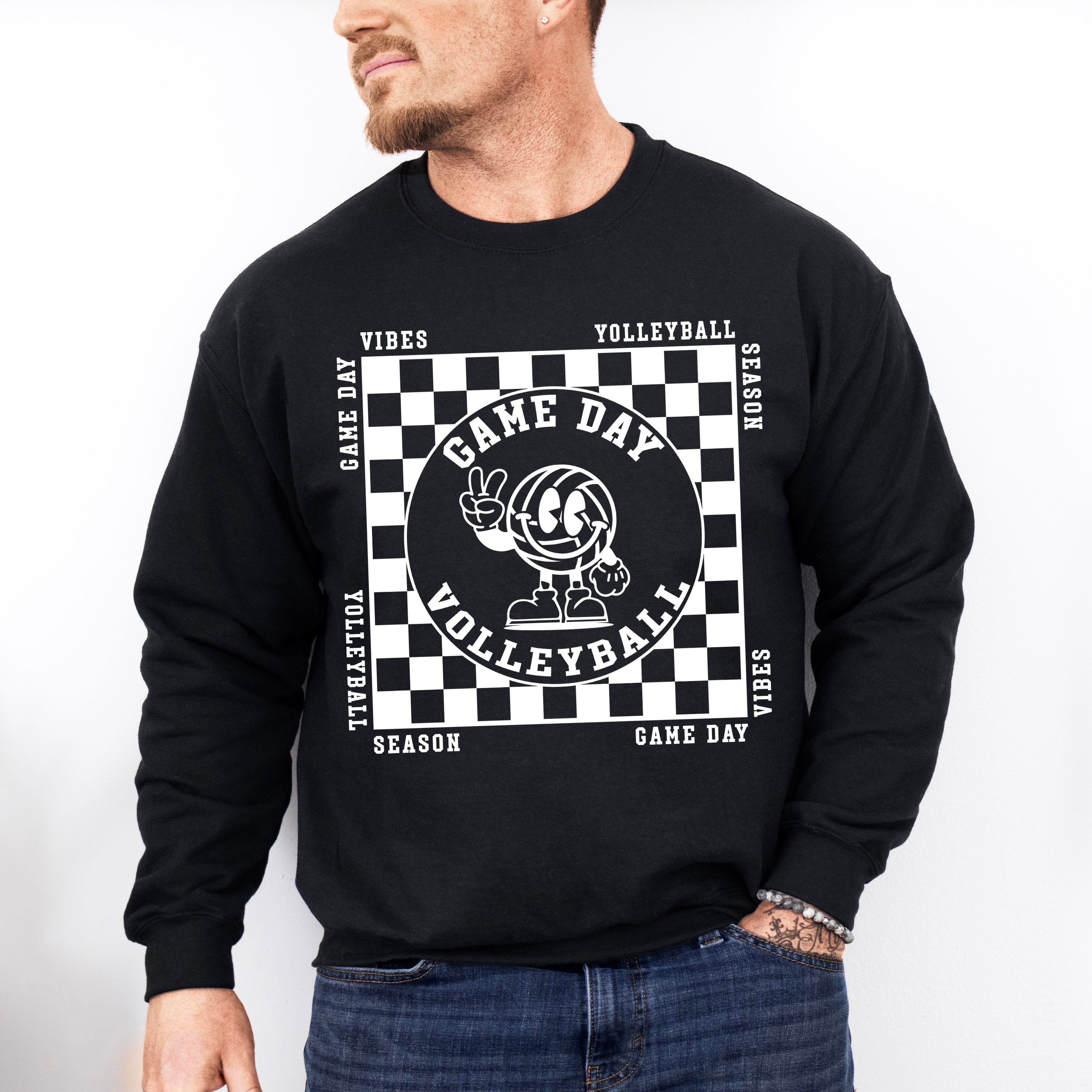 Gameday Volleyball Design - Volleyball Unisex Crewneck T-Shirt Sweatshirt Hoodie