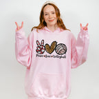 Peace Love Volleyball - Volleyball Unisex Crewneck T-Shirt Sweatshirt Hoodie