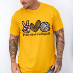 Peace Love Volleyball - Volleyball Unisex Crewneck T-Shirt Sweatshirt Hoodie
