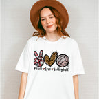 Peace Love Volleyball - Volleyball Unisex Crewneck T-Shirt Sweatshirt Hoodie
