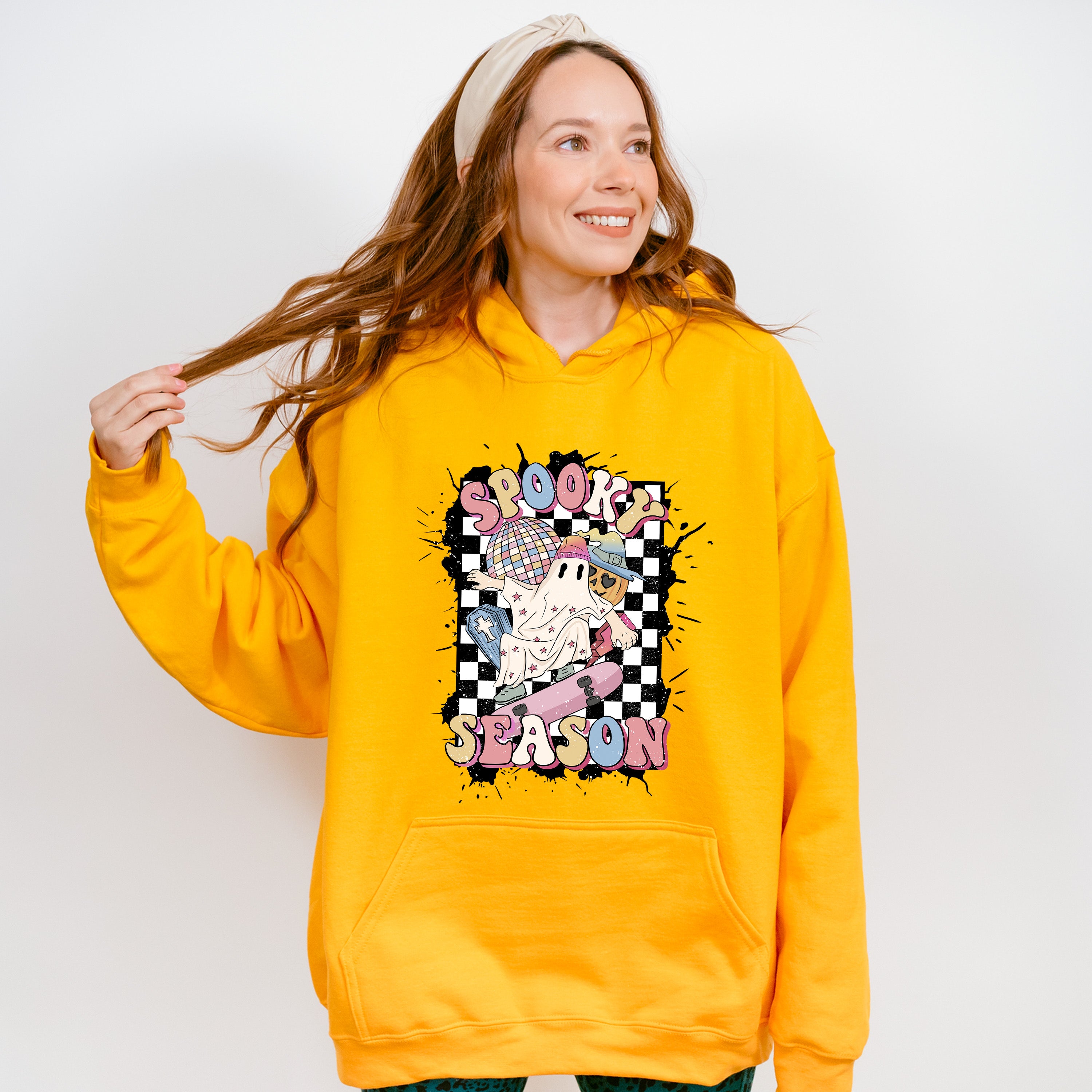 Spooky Ghost Design - Halloween Unisex Crewneck T-Shirt Sweatshirt Hoodie