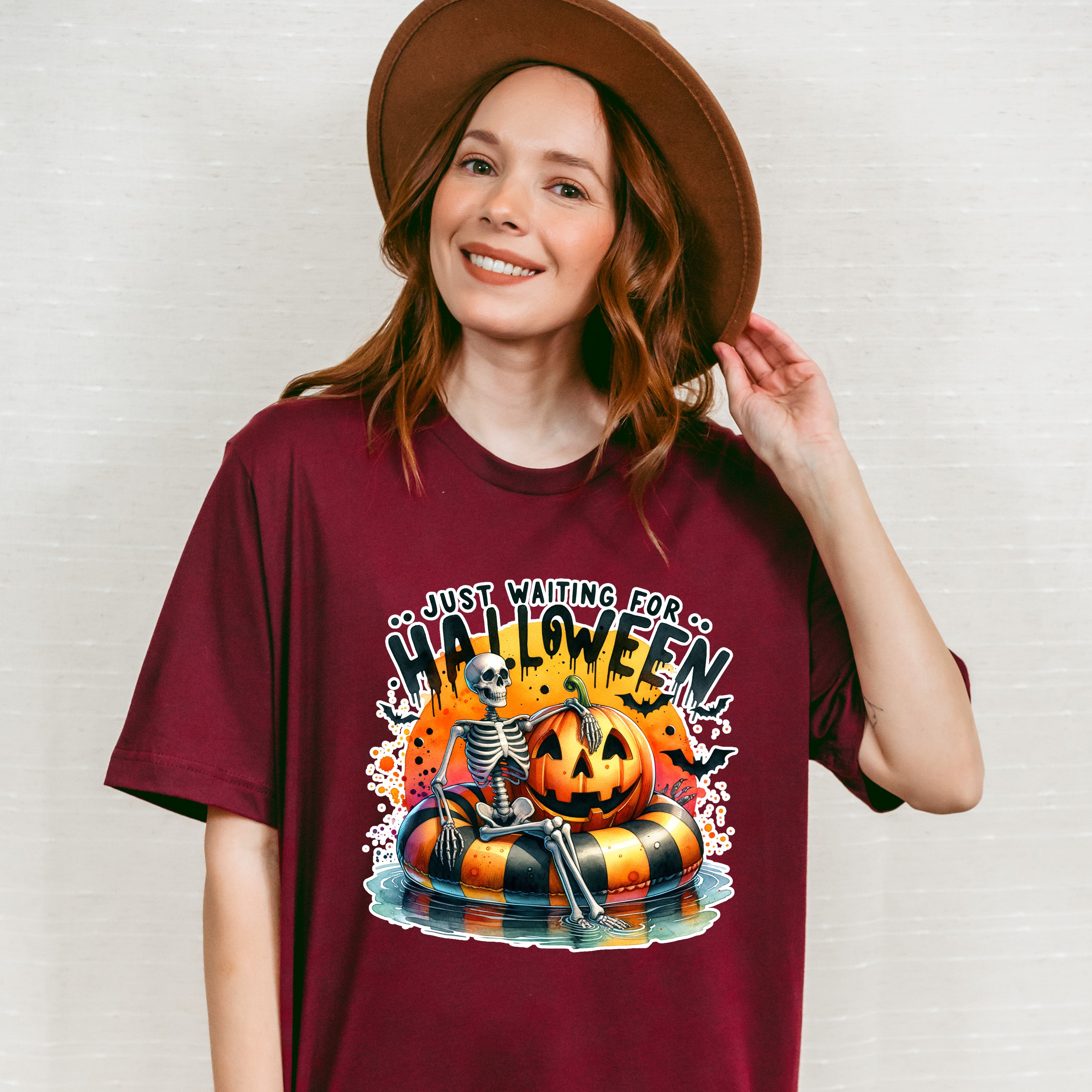 Just Waiting For Halloween - Halloween Unisex Crewneck T-Shirt Sweatshirt Hoodie