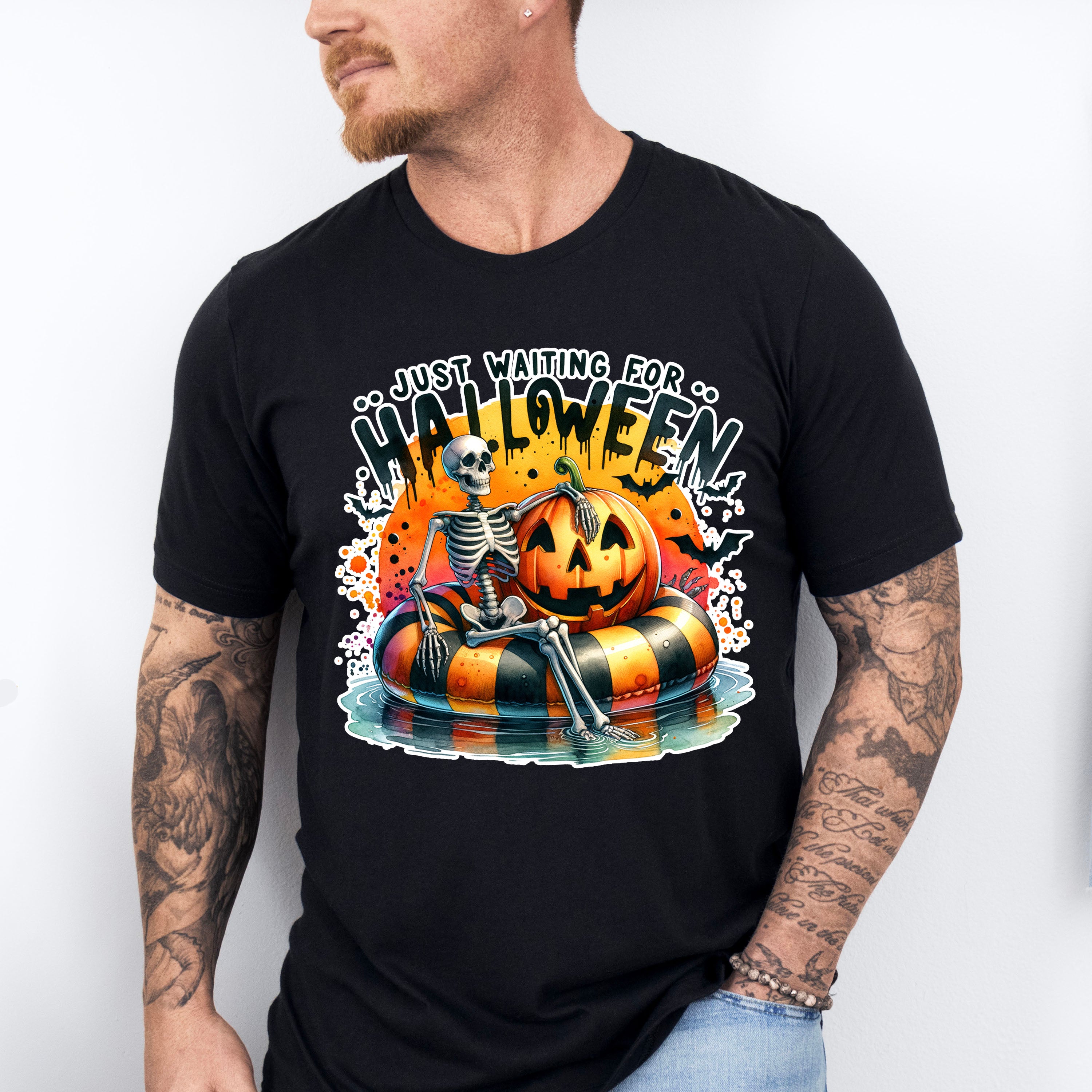 Just Waiting For Halloween - Halloween Unisex Crewneck T-Shirt Sweatshirt Hoodie