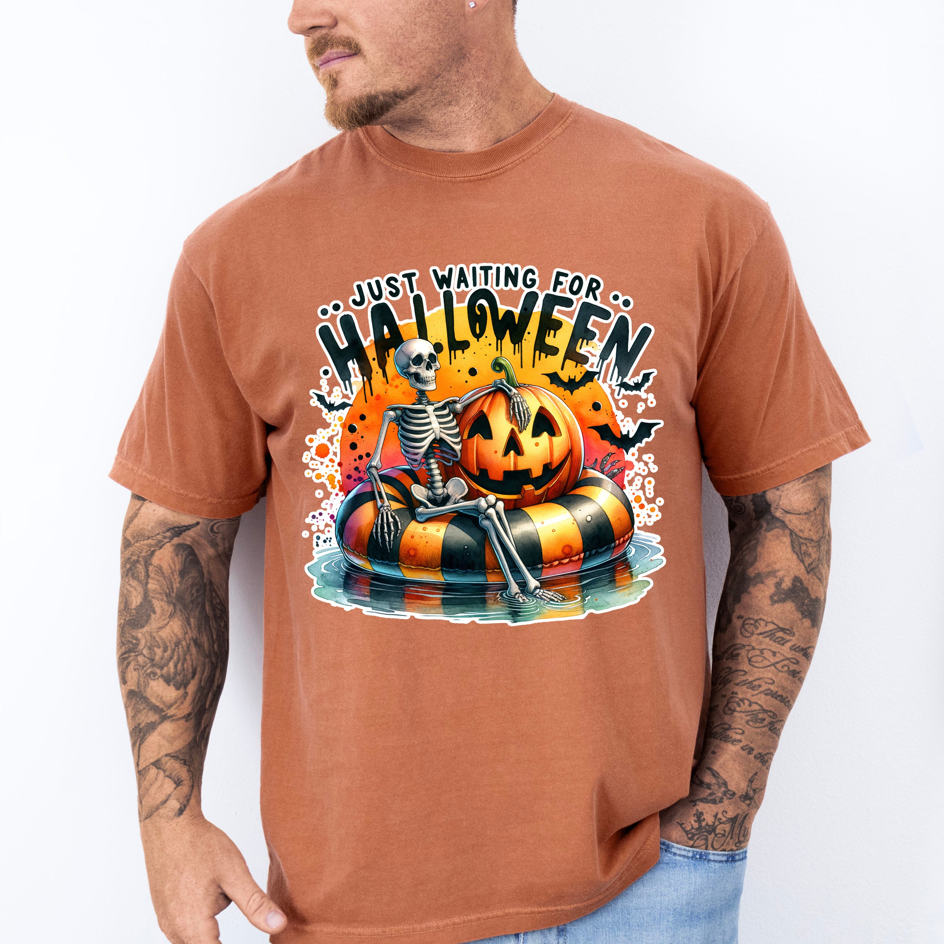 Just Waiting For Halloween - Halloween Unisex Crewneck T-Shirt Sweatshirt Hoodie