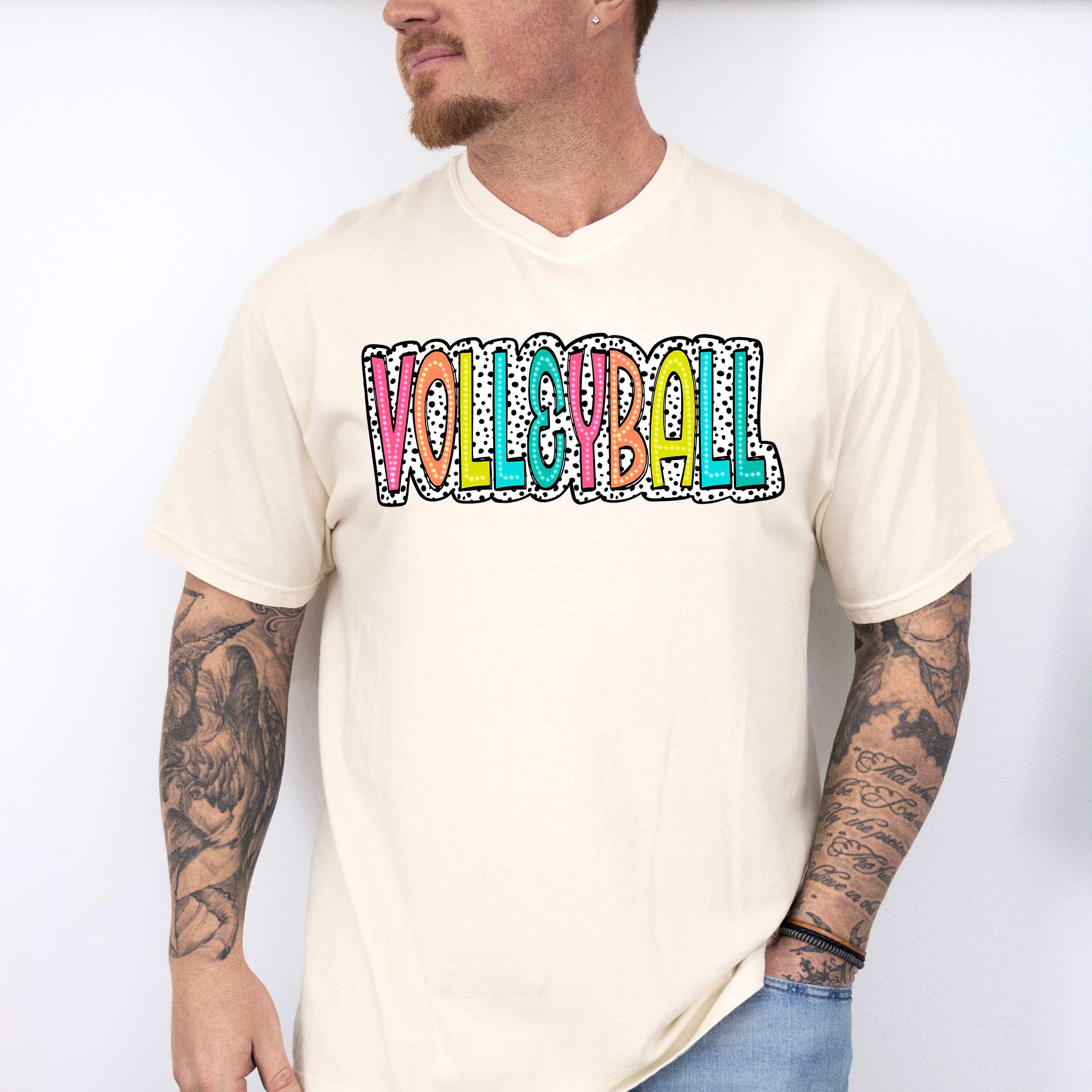 Volleyball Dalmatian Design - Volleyball Unisex Crewneck T-Shirt Sweatshirt Hoodie