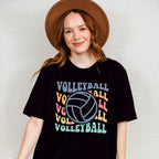 Groovy Volleyball Design - Volleyball Unisex Crewneck T-Shirt Sweatshirt Hoodie