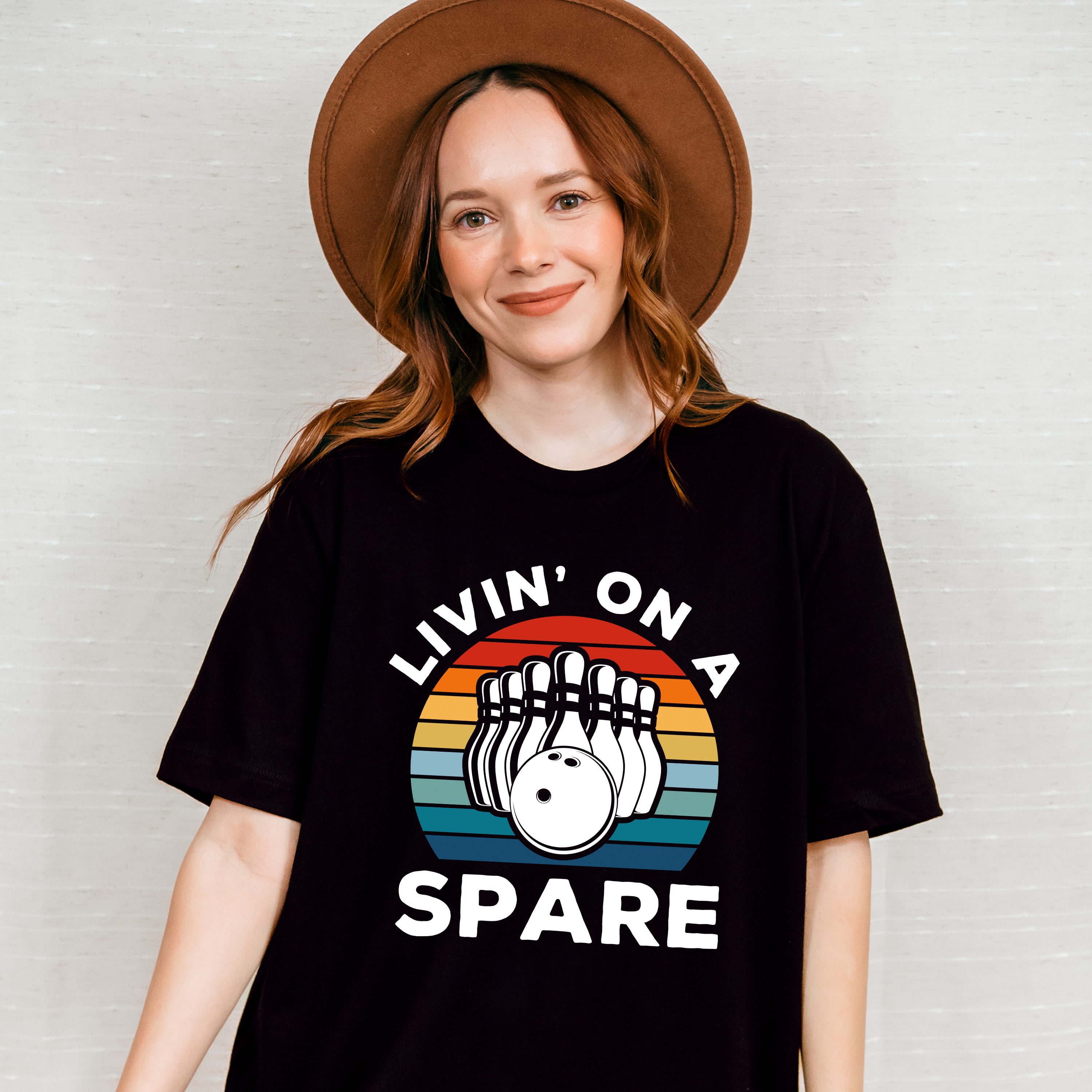 Livin' On A Spare - Bowling Unisex Crewneck T-Shirt Sweatshirt Hoodie