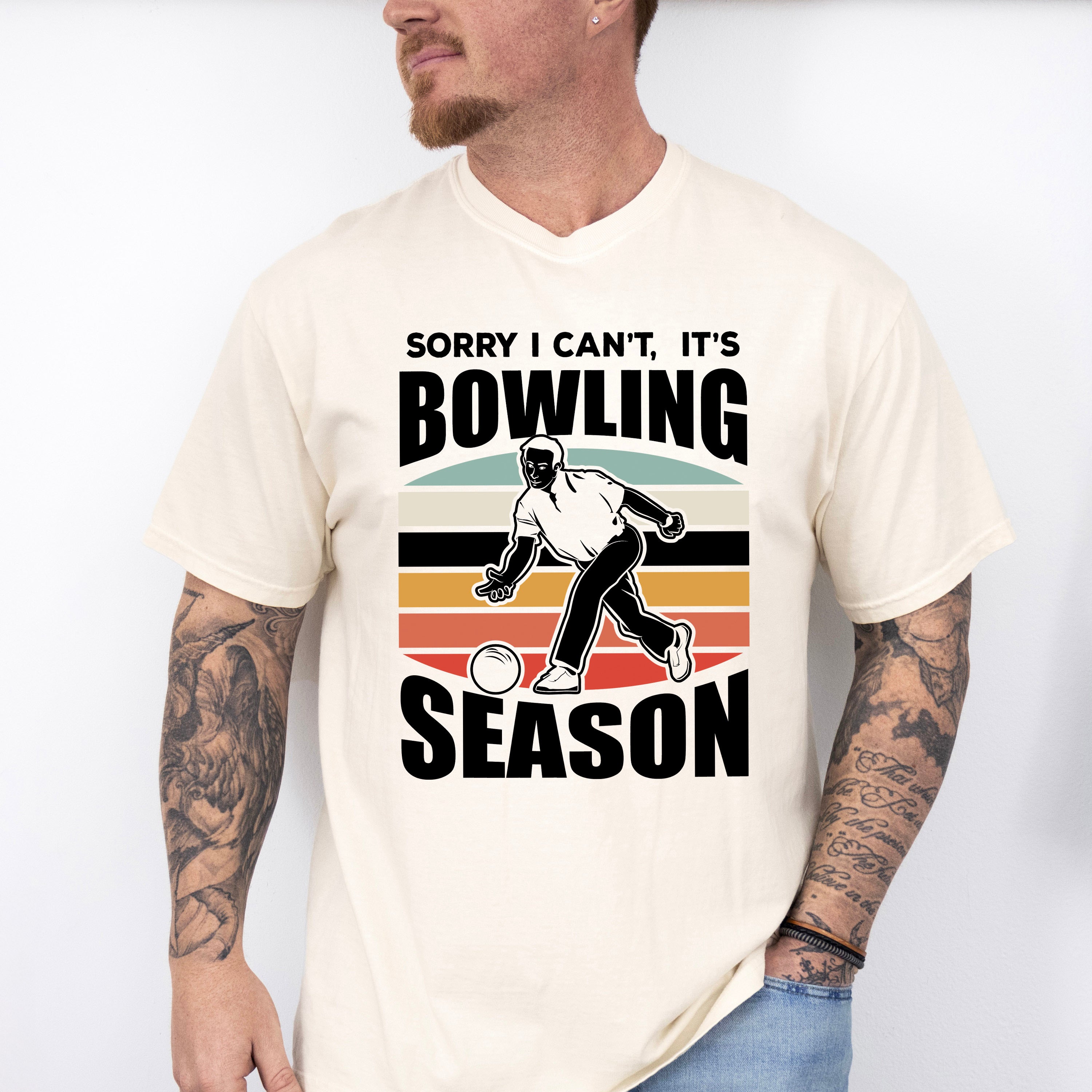 Sorry I Can't It's Bowling Season - Bowling Unisex Crewneck T-Shirt Sweatshirt Hoodie