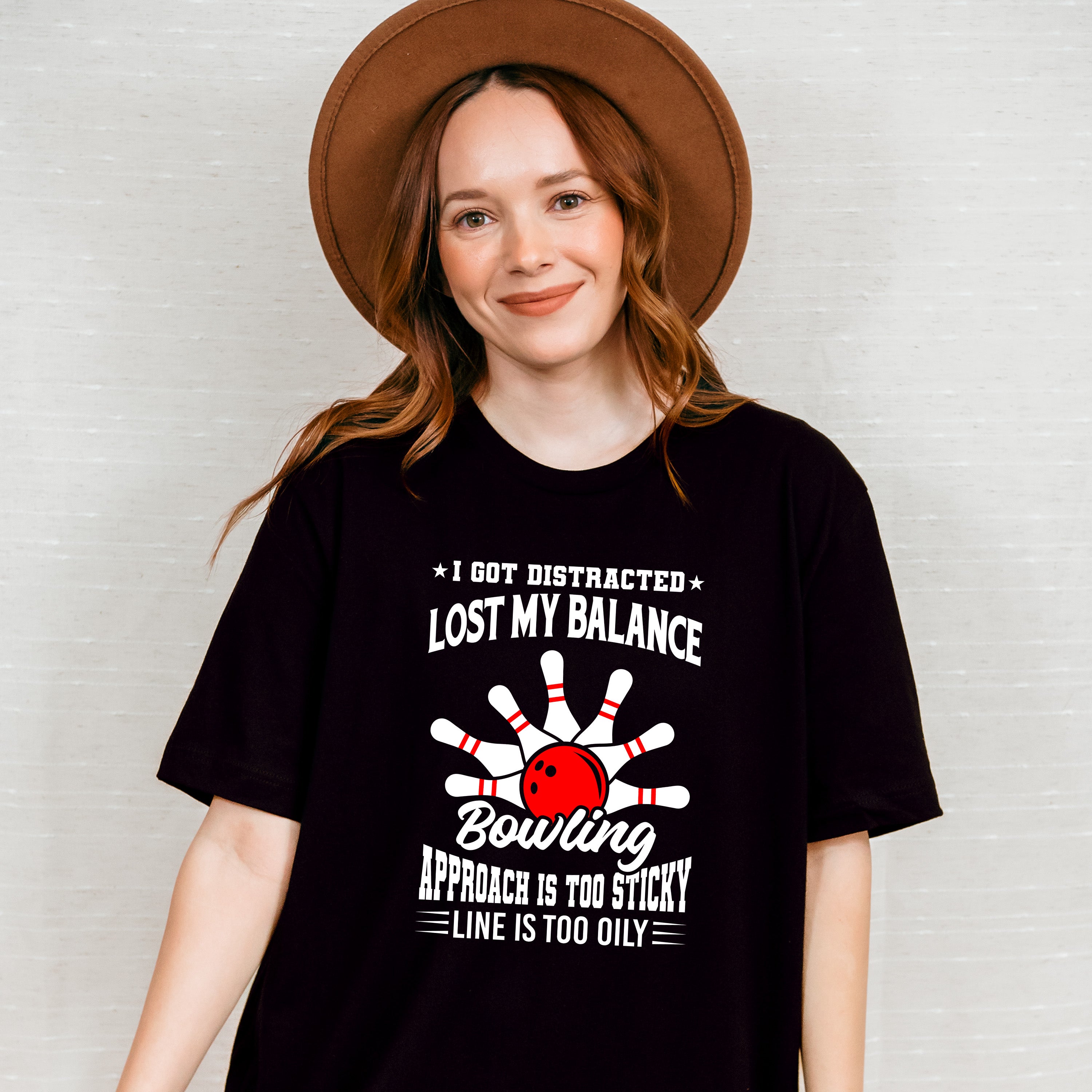 I Got Distracted Lost My Balance - Bowling Unisex Crewneck T-Shirt Sweatshirt Hoodie
