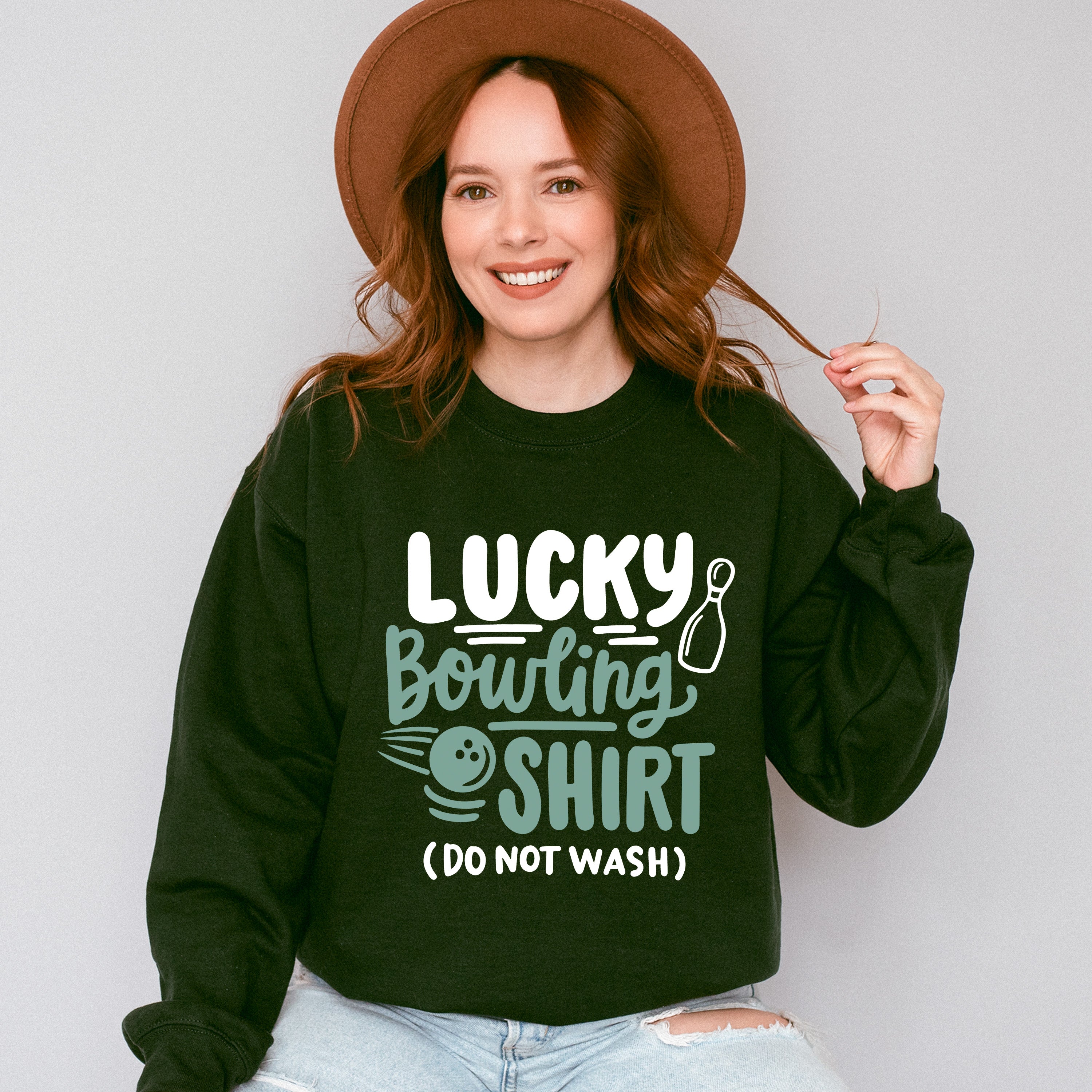 Lucky Bowling Shirt - Bowling Unisex Crewneck T-Shirt Sweatshirt Hoodie