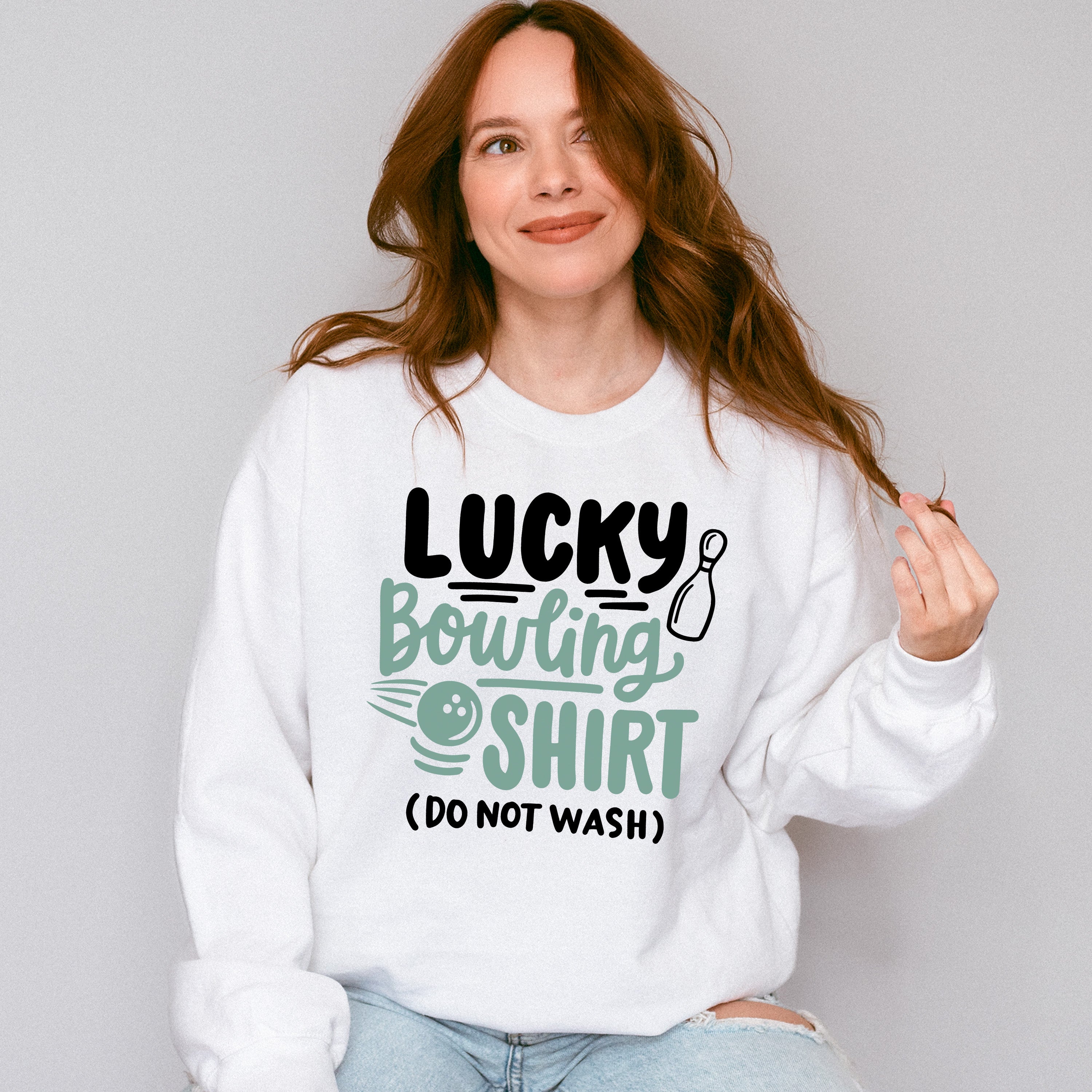 Lucky Bowling Shirt - Bowling Unisex Crewneck T-Shirt Sweatshirt Hoodie