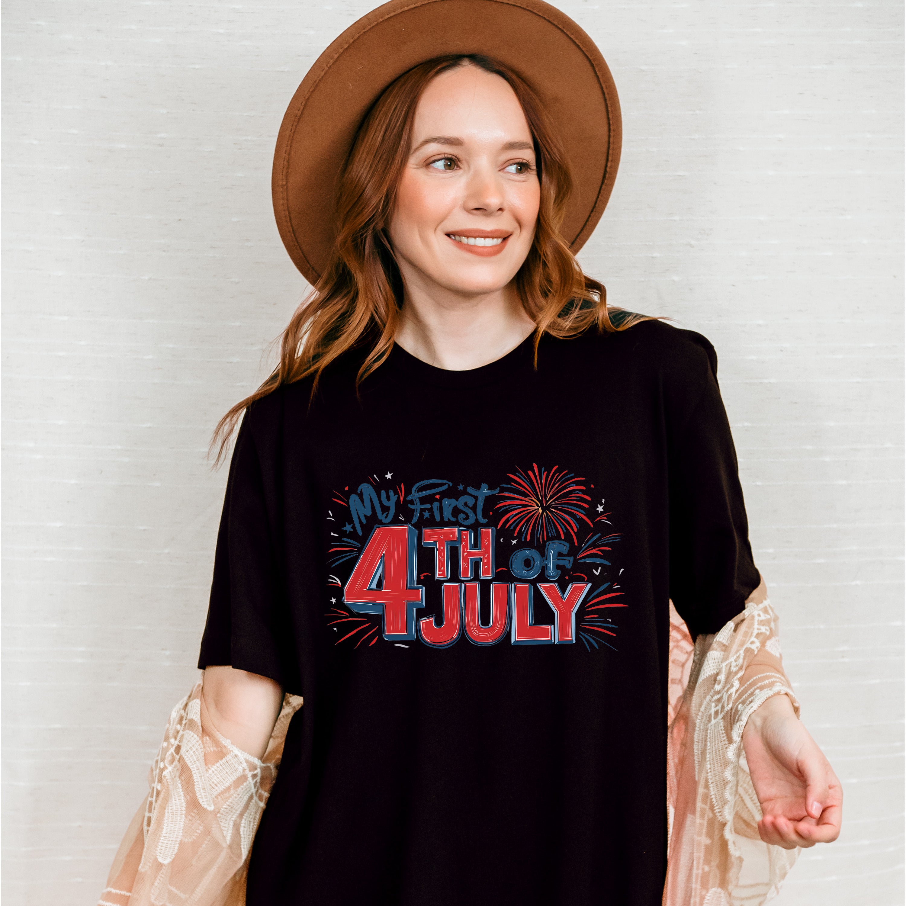 My First 4Th Of July Unisex Crewneck T-Shirt Sweatshirt Hoodie