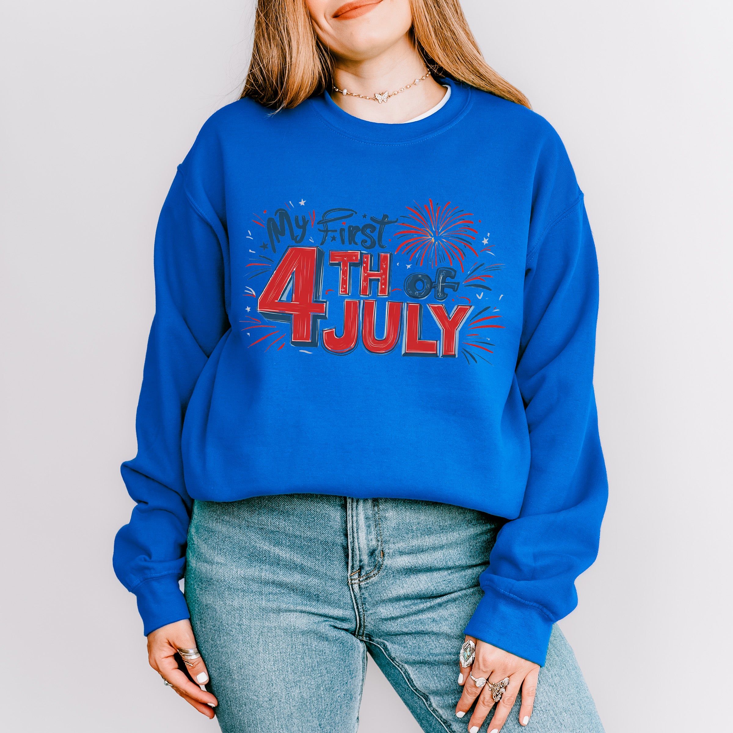 My First 4Th Of July Unisex Crewneck T-Shirt Sweatshirt Hoodie
