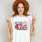 My First 4Th Of July Unisex Crewneck T-Shirt Sweatshirt Hoodie