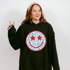 Smiley Face ,4th of July Theme T-shirt, Hoodie, Sweatshirt