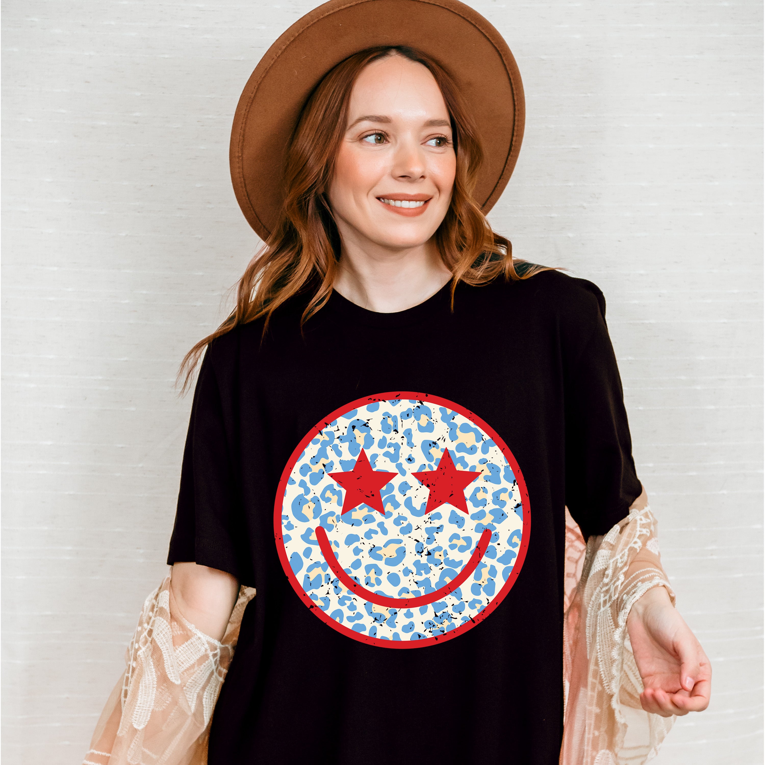 Smiley Face ,4th of July Theme T-shirt, Hoodie, Sweatshirt