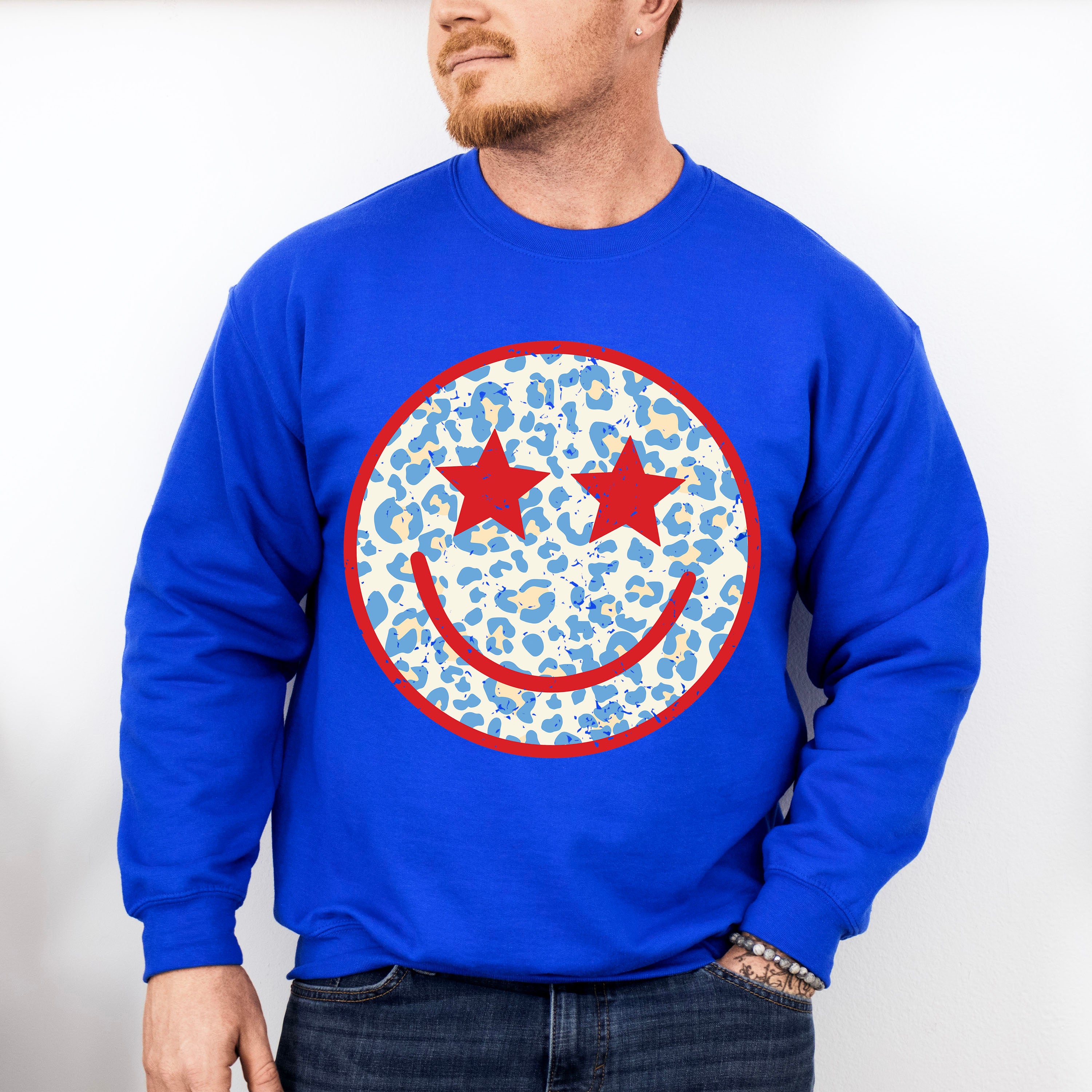 Smiley Face ,4th of July Theme T-shirt, Hoodie, Sweatshirt