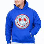 Smiley Face ,4th of July Theme T-shirt, Hoodie, Sweatshirt
