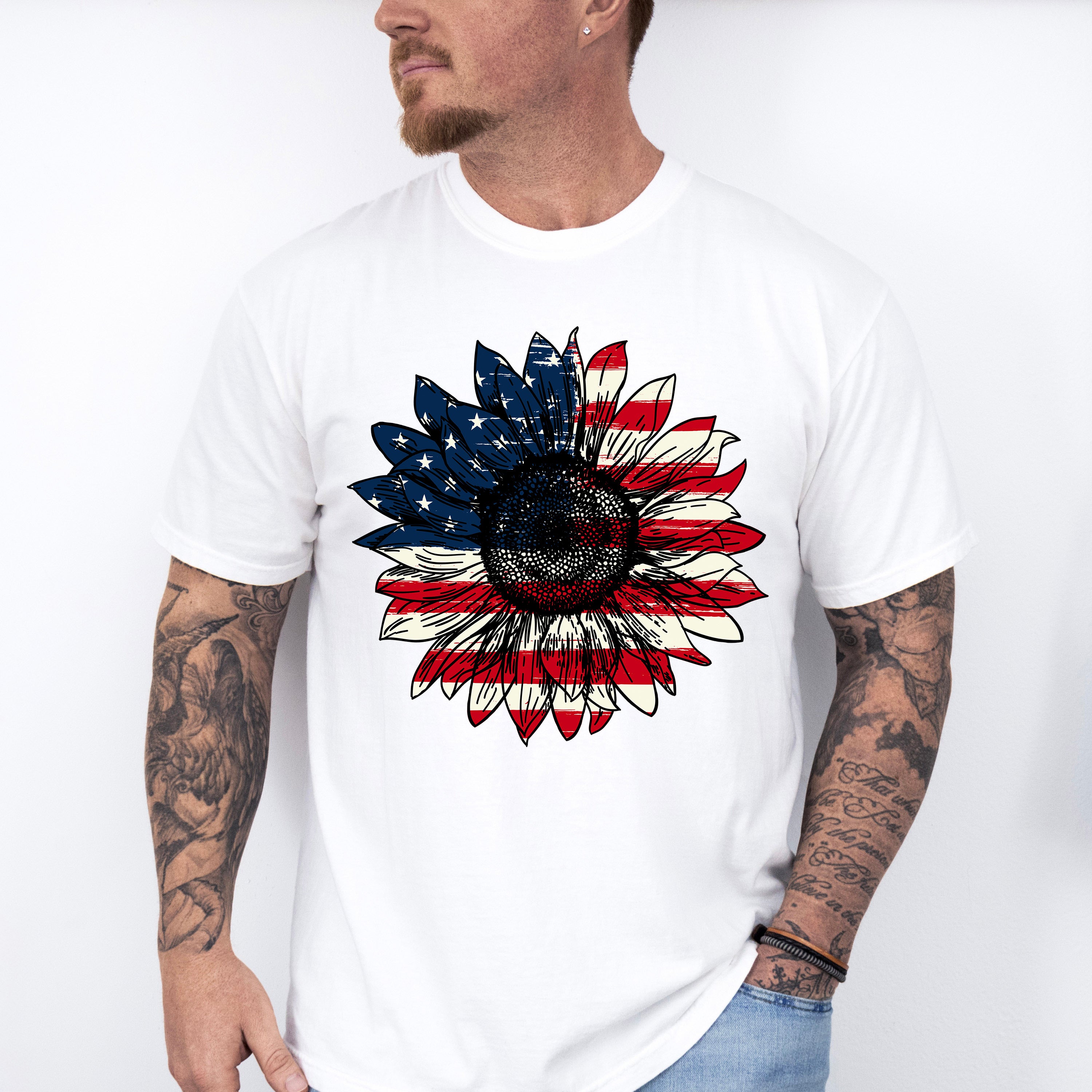 Flower Flag ,4th of July Theme T-shirt, Hoodie, Sweatshirt