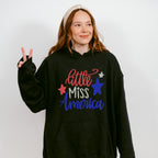 Little Miss America ,4th of July Theme T-shirt, Hoodie, Sweatshirt