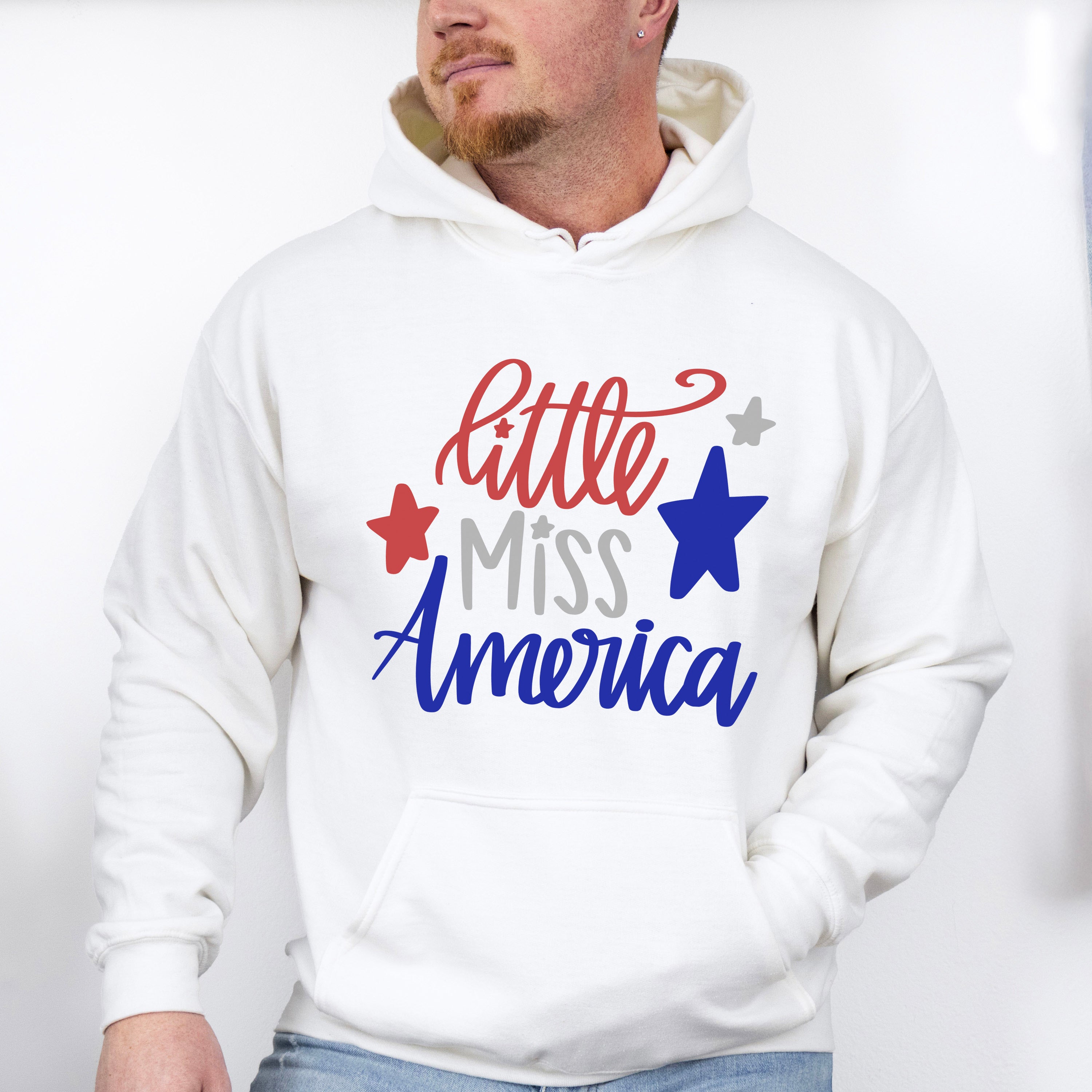 Little Miss America ,4th of July Theme T-shirt, Hoodie, Sweatshirt