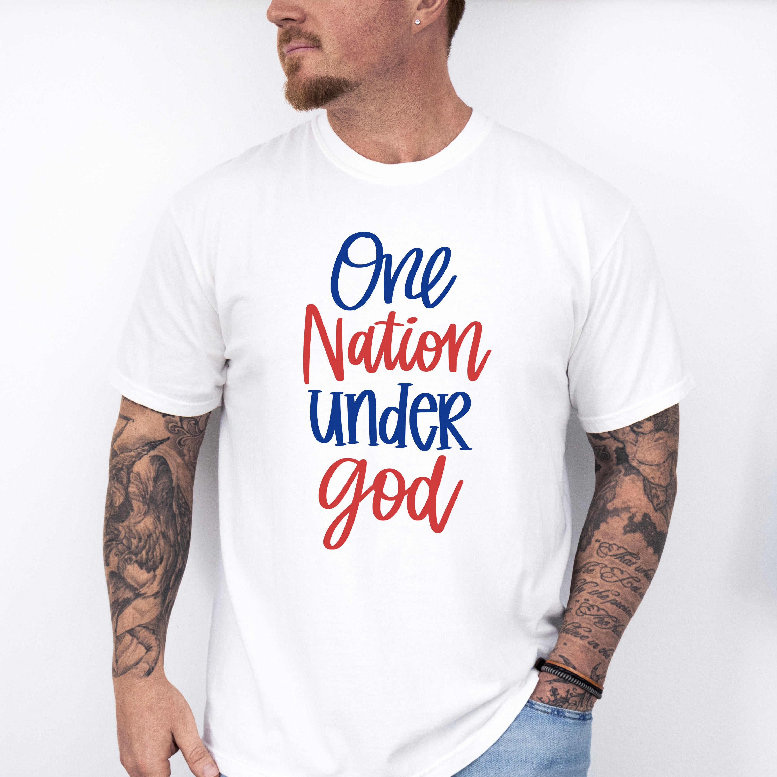 One Nation Under God,4th of July Theme T-shirt, Hoodie, Sweatshirt