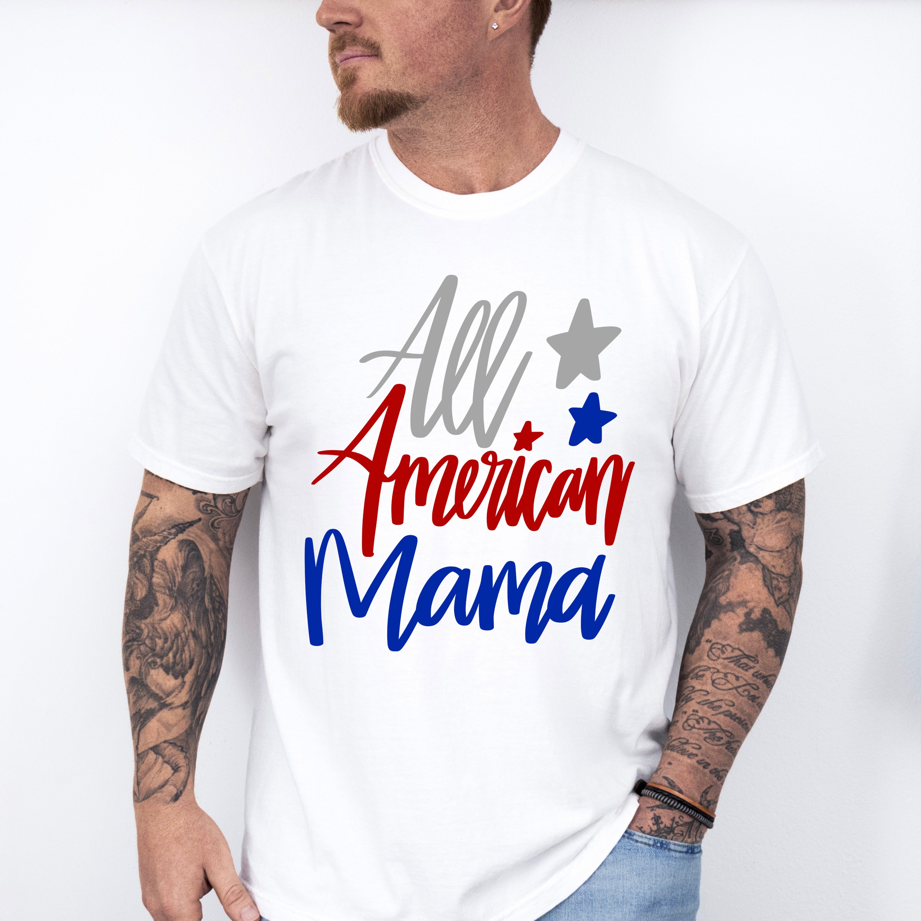All American Mama ,4th of July Theme T-shirt, Hoodie, Sweatshirt