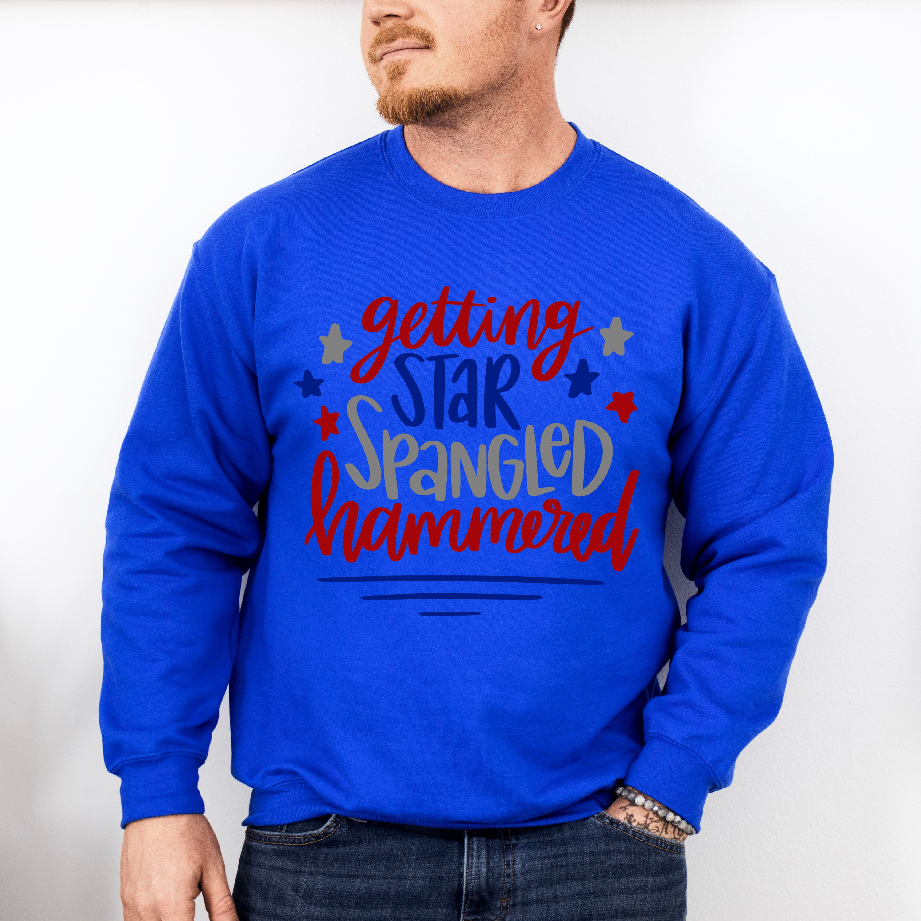 Getting Star Spangled Hammered ,4th of July Theme T-shirt, Hoodie, Sweatshirt