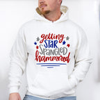 Getting Star Spangled Hammered ,4th of July Theme T-shirt, Hoodie, Sweatshirt