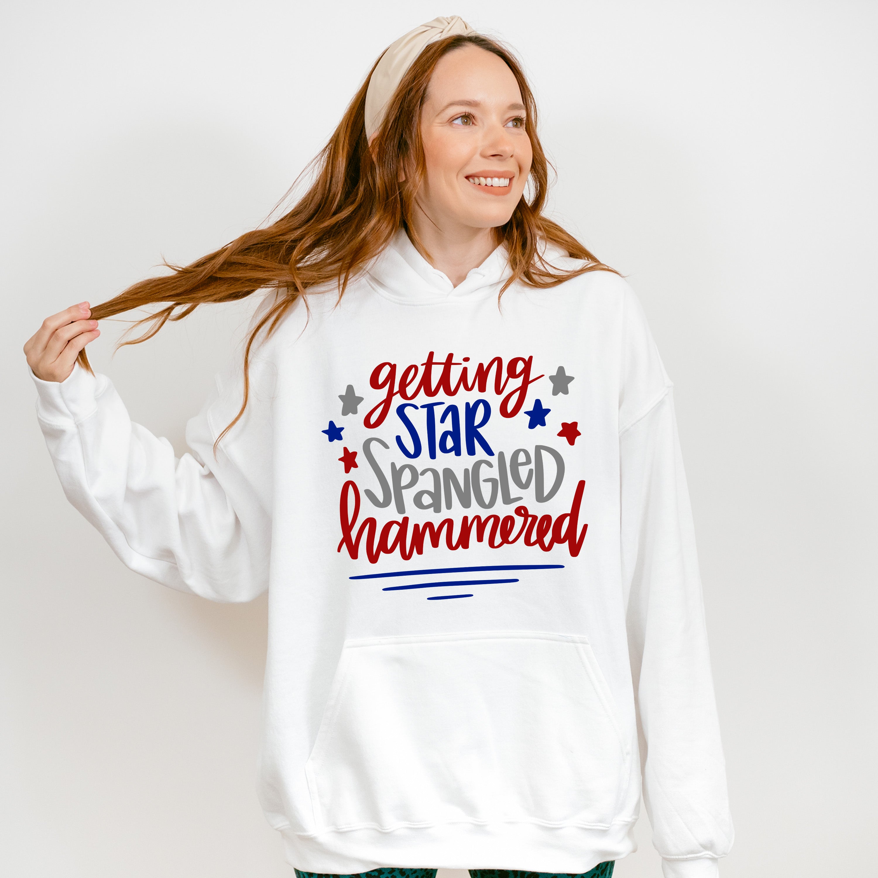 Getting Star Spangled Hammered ,4th of July Theme T-shirt, Hoodie, Sweatshirt