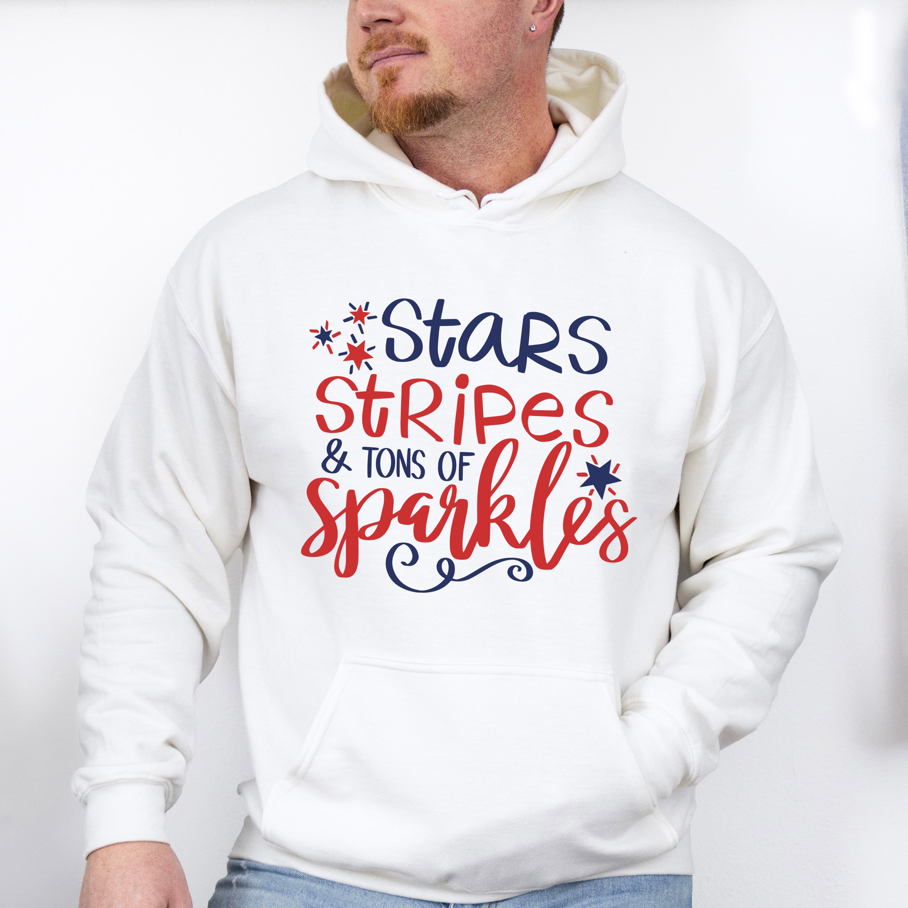 Stripes &amp; Sparkles, 4th of July Theme T-shirt, Hoodie, Sweatshirt