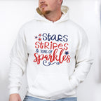 Stripes & Sparkles, 4th of July Theme T-shirt, Hoodie, Sweatshirt