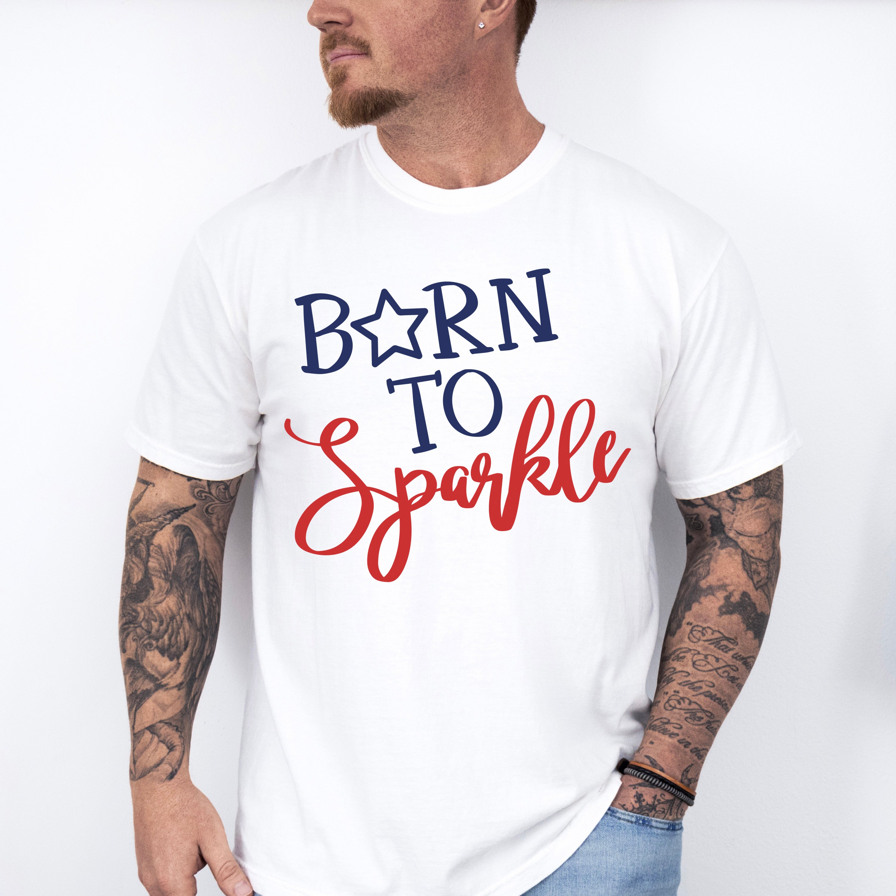 Born to Sparkle, 4th of July Theme T-shirt, Hoodie, Sweatshirt
