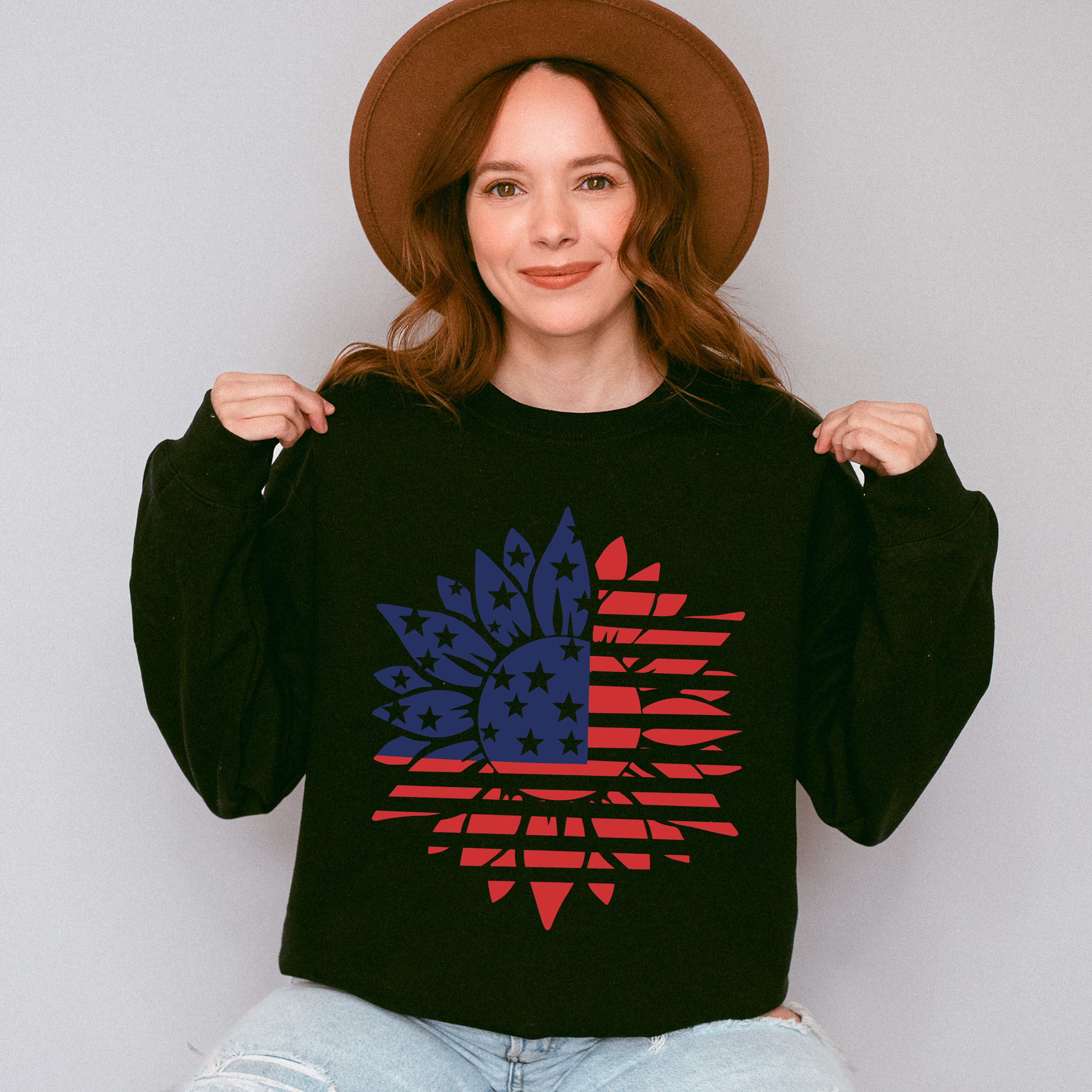 U.S.A Sunflower Flag , 4th of July Theme T-shirt, Hoodie, Sweatshirt