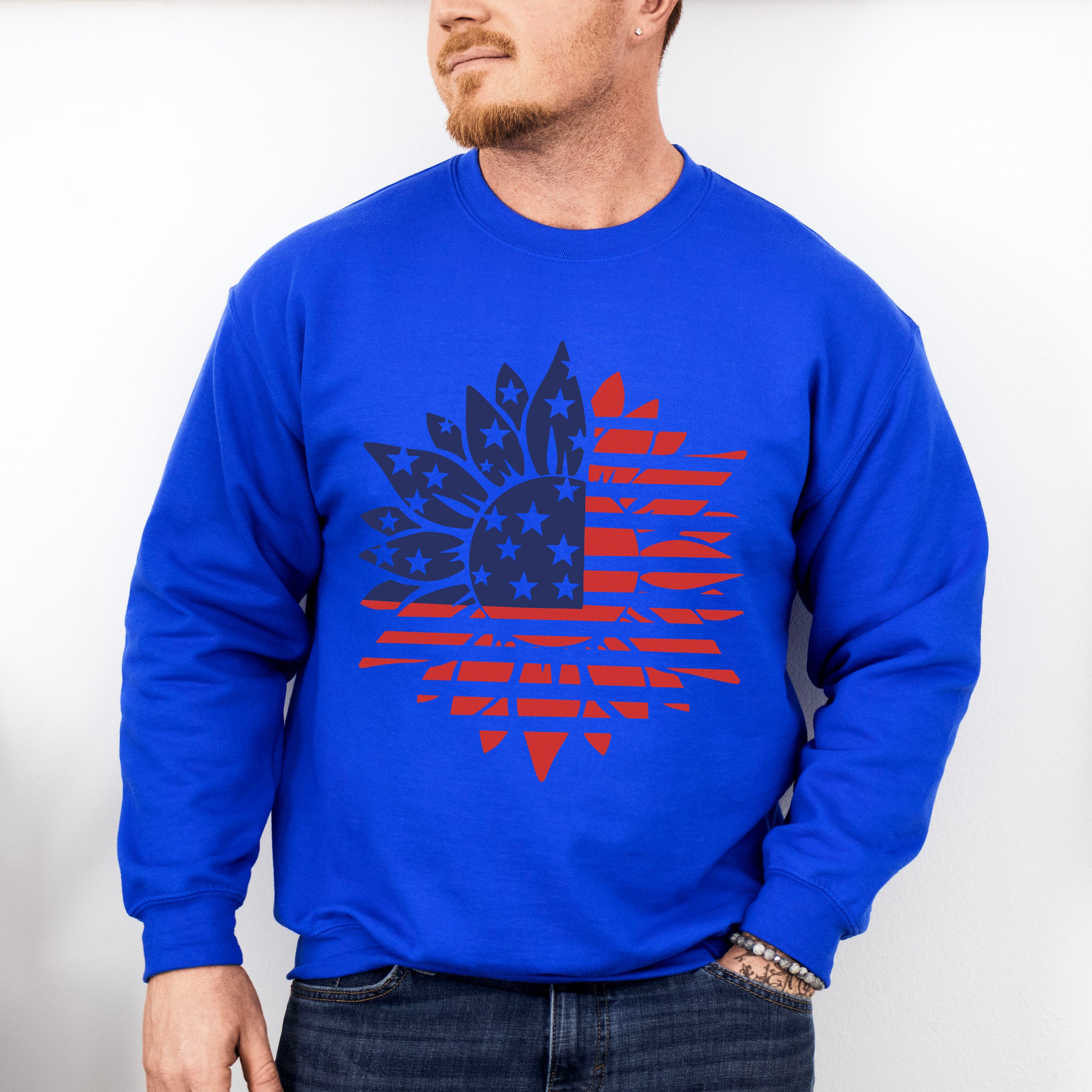 U.S.A Sunflower Flag , 4th of July Theme T-shirt, Hoodie, Sweatshirt