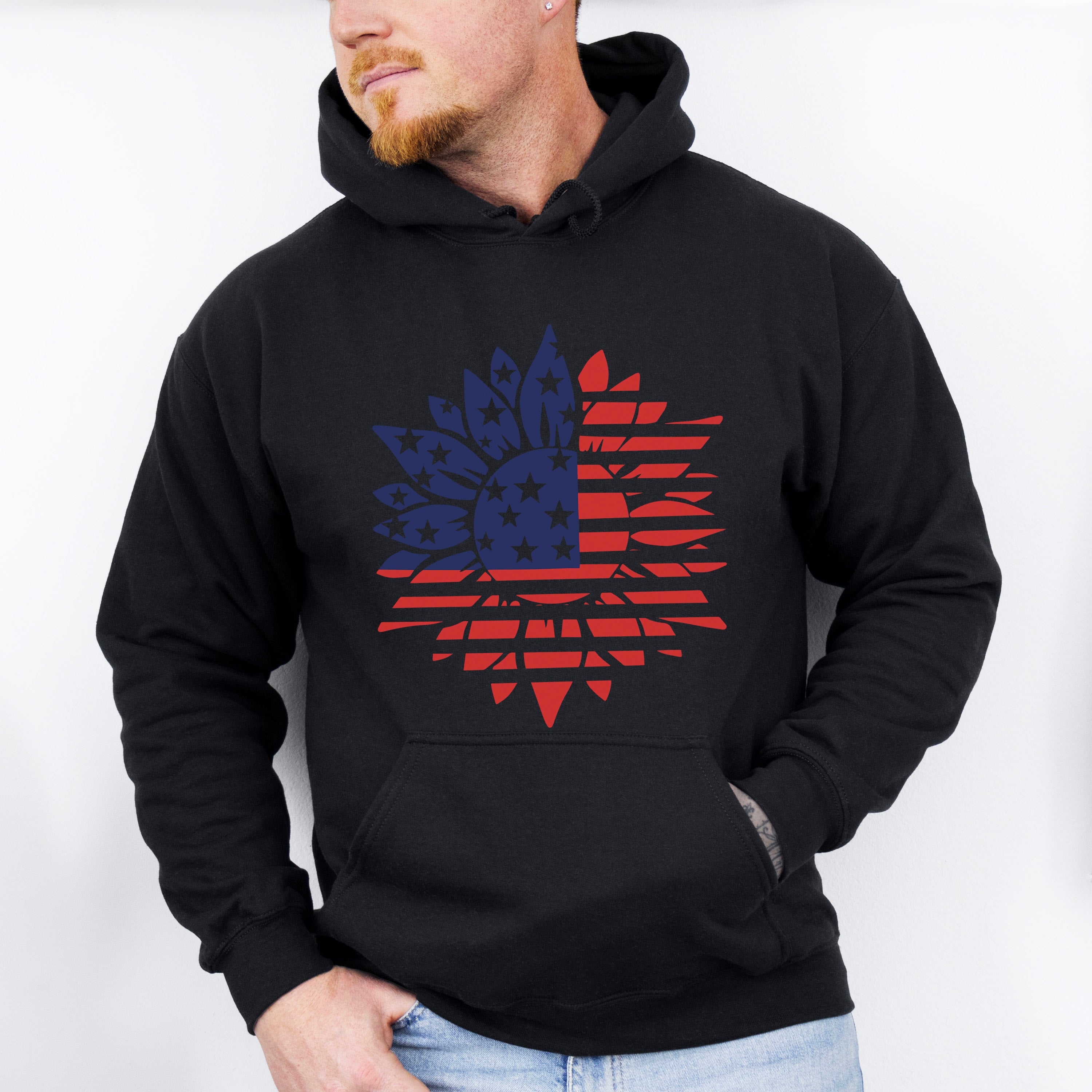 U.S.A Sunflower Flag , 4th of July Theme T-shirt, Hoodie, Sweatshirt