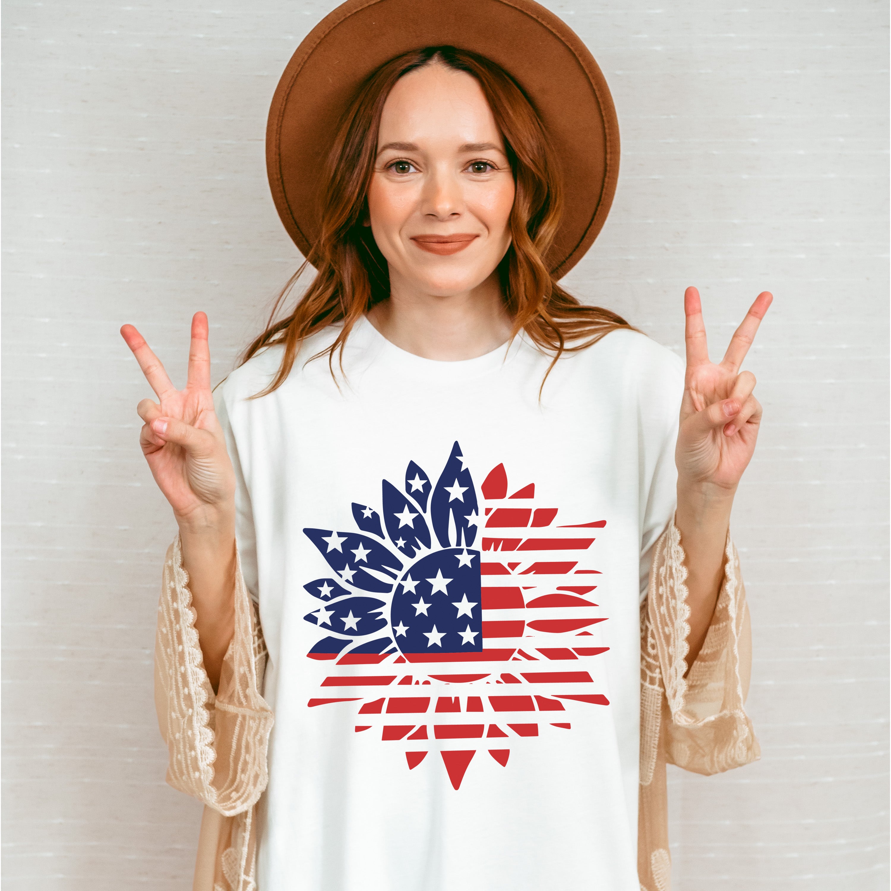 U.S.A Sunflower Flag , 4th of July Theme T-shirt, Hoodie, Sweatshirt
