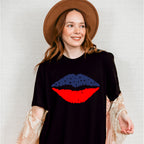 USA Lips, 4th of July Theme T-shirt, Hoodie, Sweatshirt