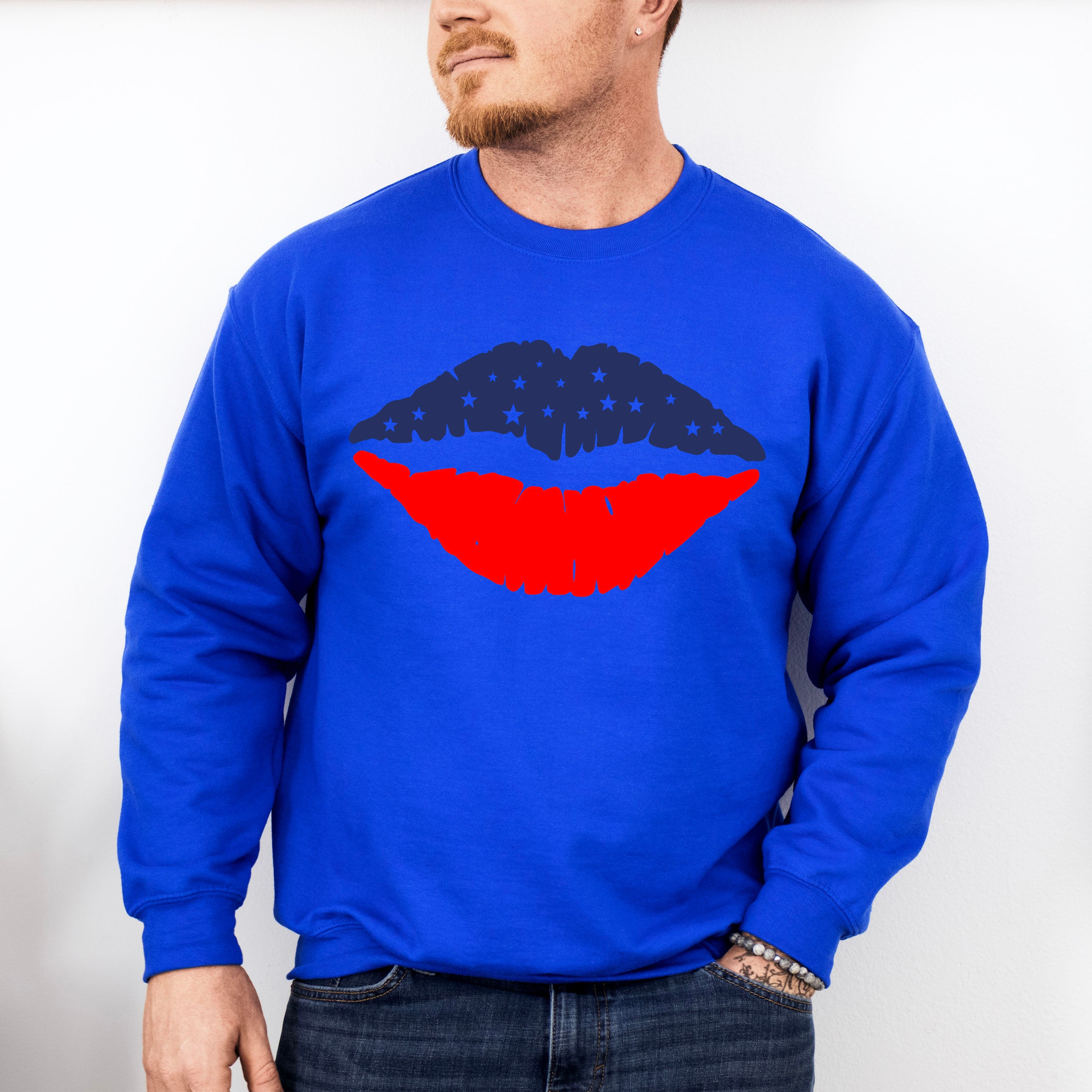 USA Lips, 4th of July Theme T-shirt, Hoodie, Sweatshirt