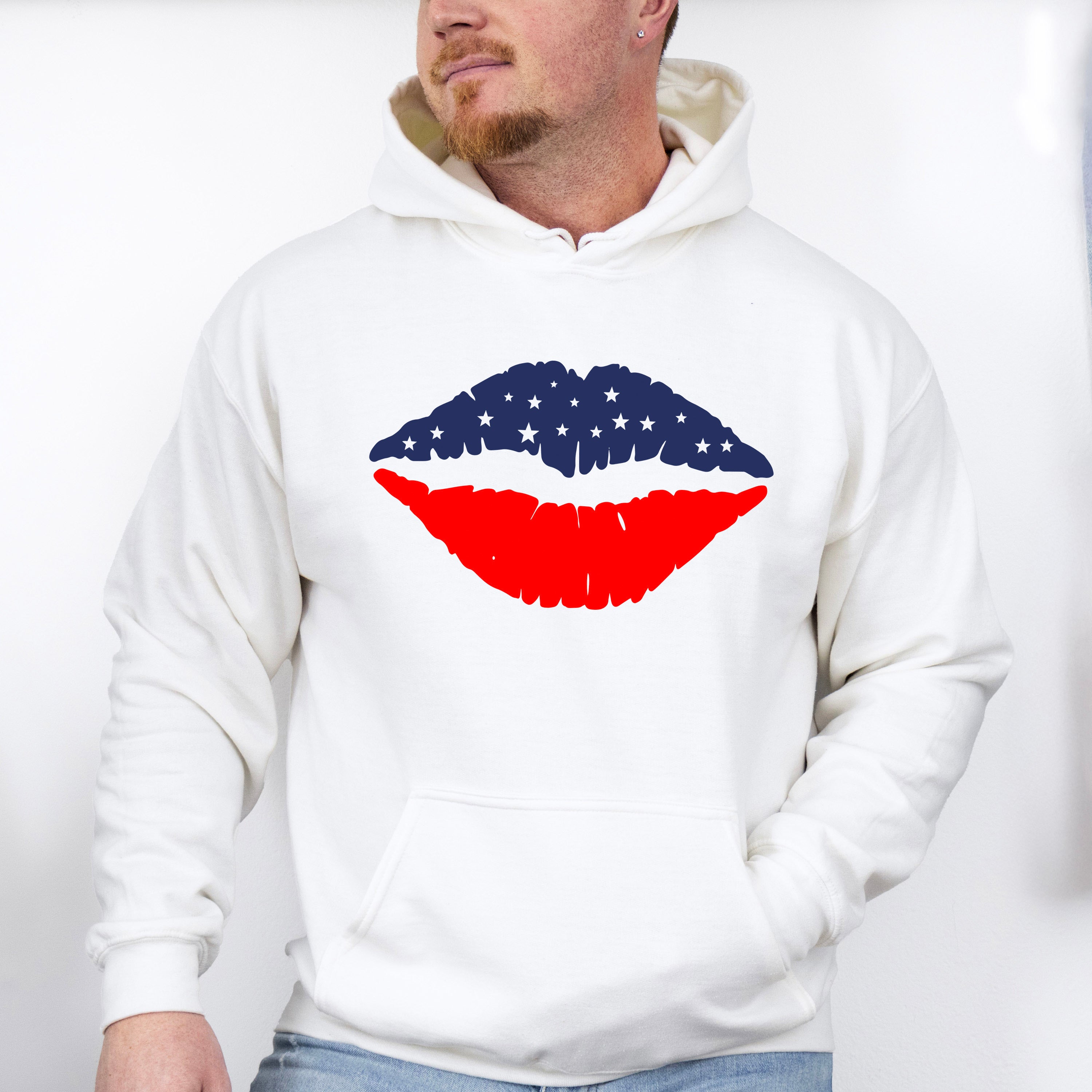 USA Lips, 4th of July Theme T-shirt, Hoodie, Sweatshirt