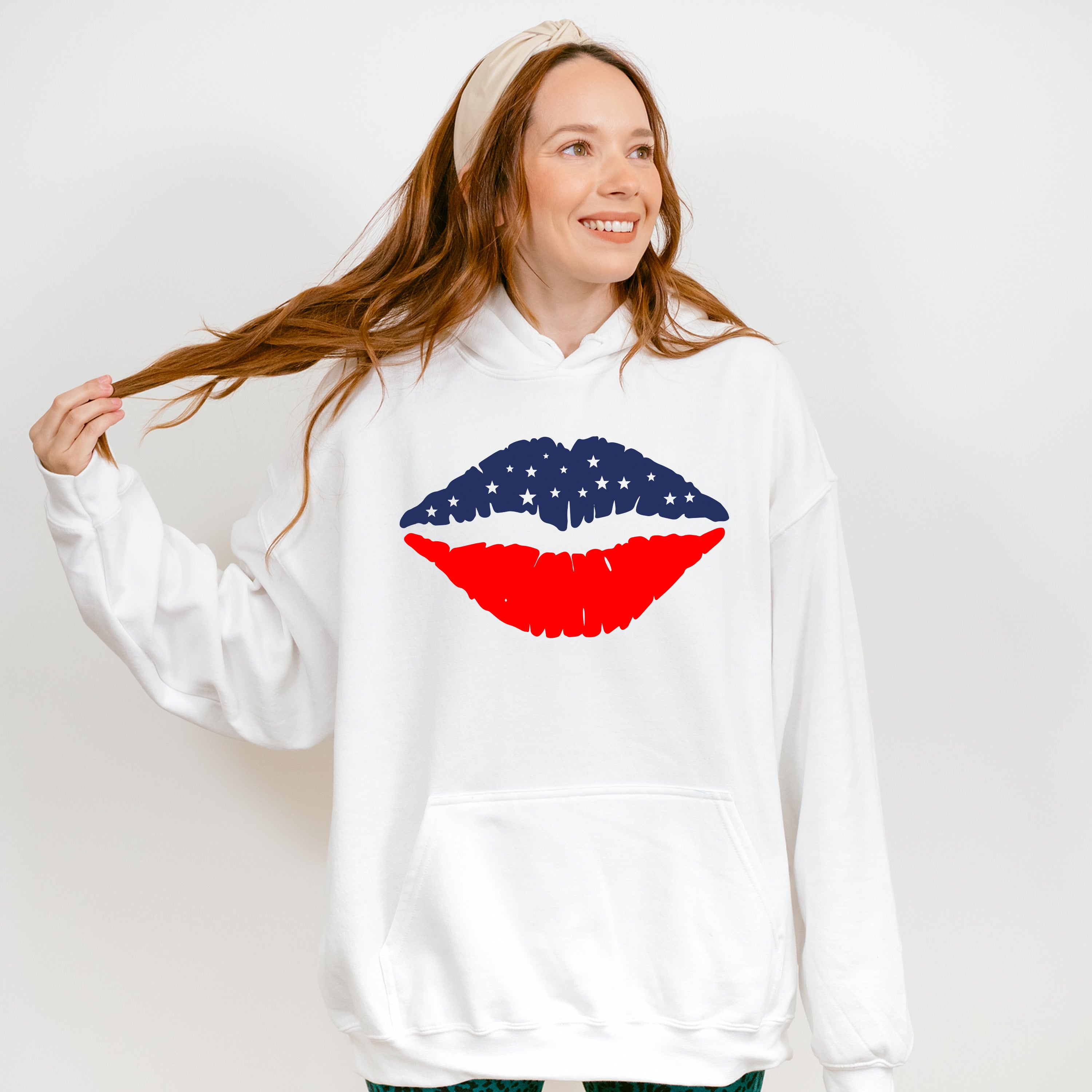 USA Lips, 4th of July Theme T-shirt, Hoodie, Sweatshirt