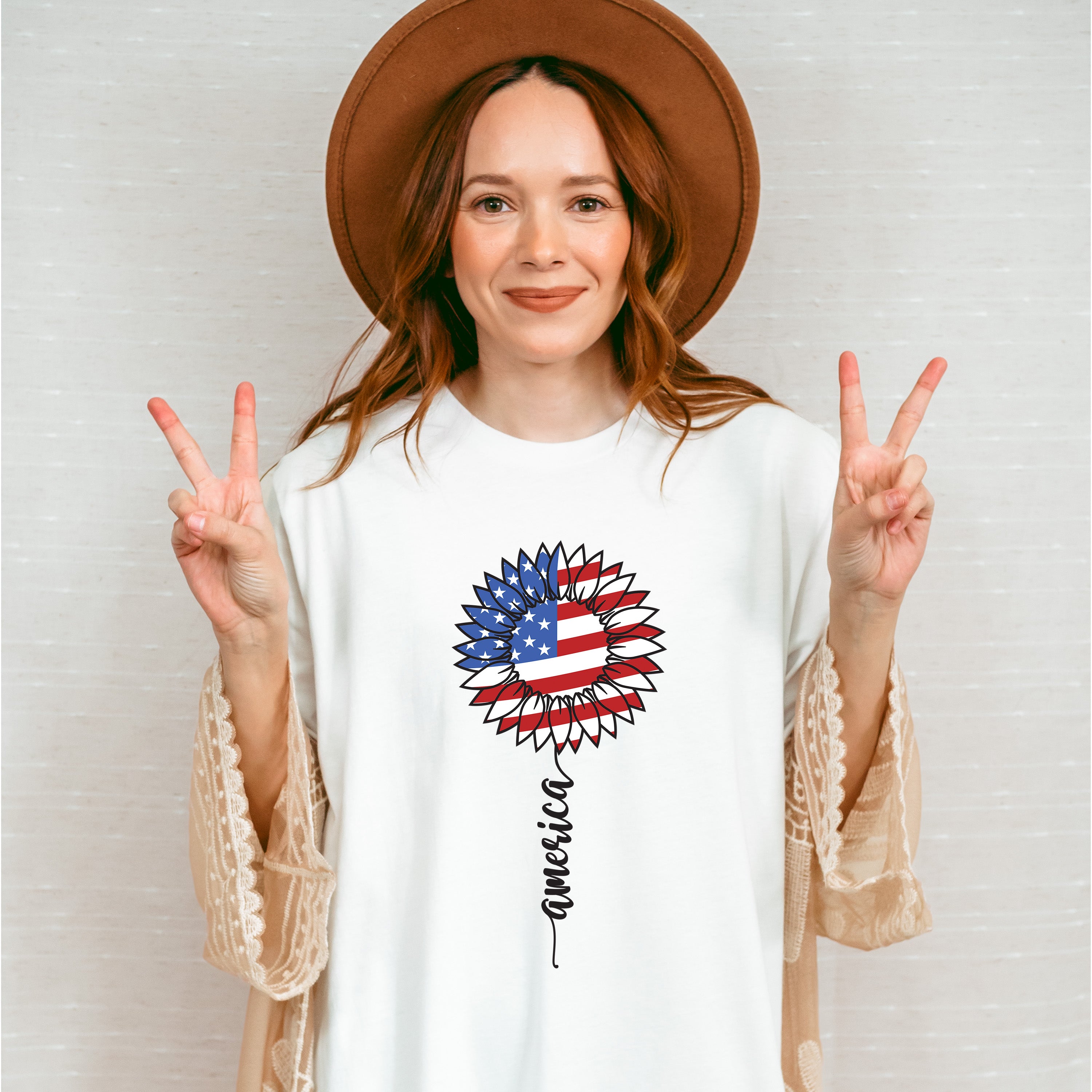 america sunflower, 4th of July Theme T-shirt, Hoodie, Sweatshirt