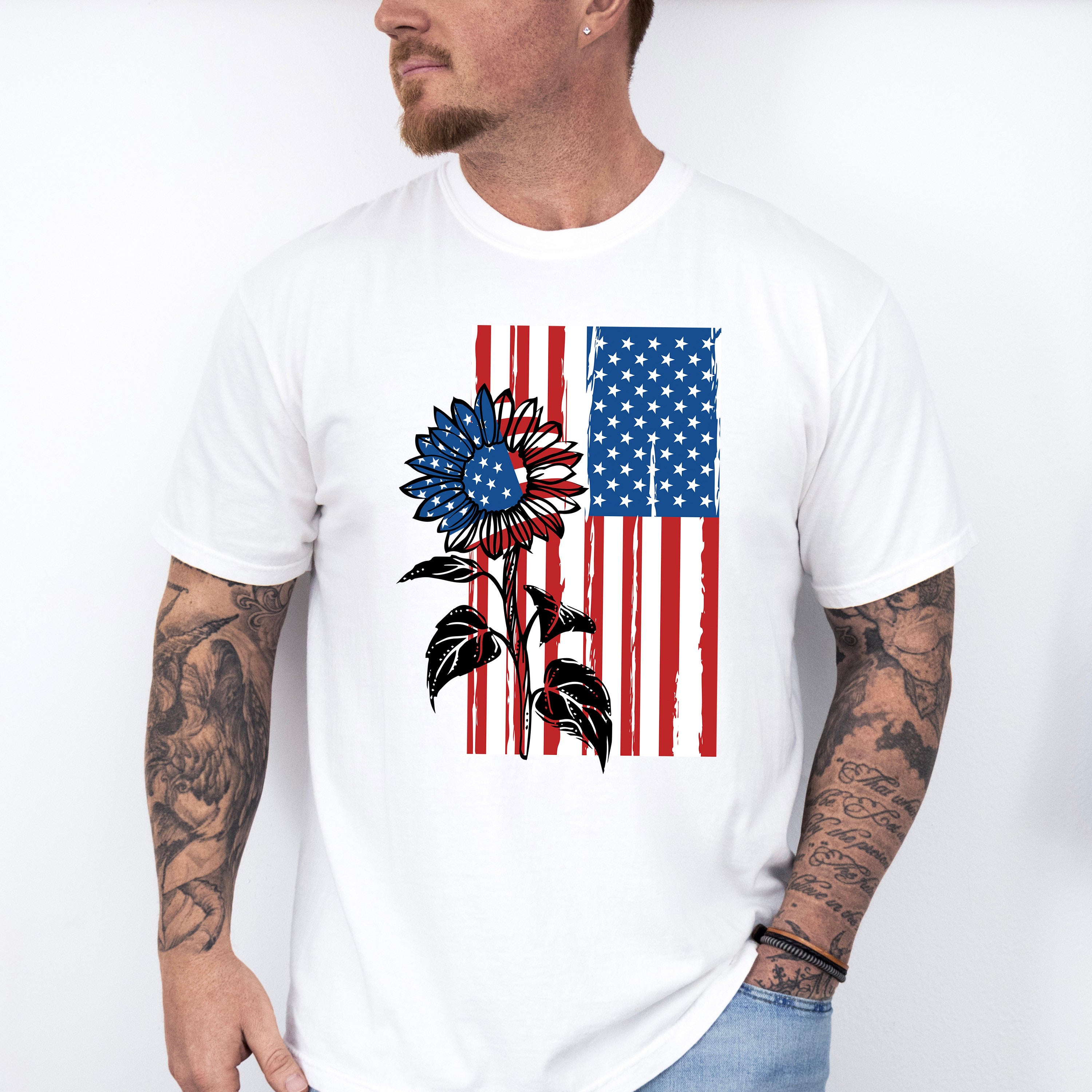 Sunflower America, 4th of July Theme T-shirt, Hoodie, Sweatshirt