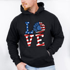 LOVE , 4th of July Theme T-shirt, Hoodie, Sweatshirt