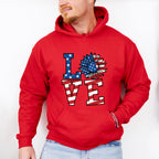 LOVE , 4th of July Theme T-shirt, Hoodie, Sweatshirt